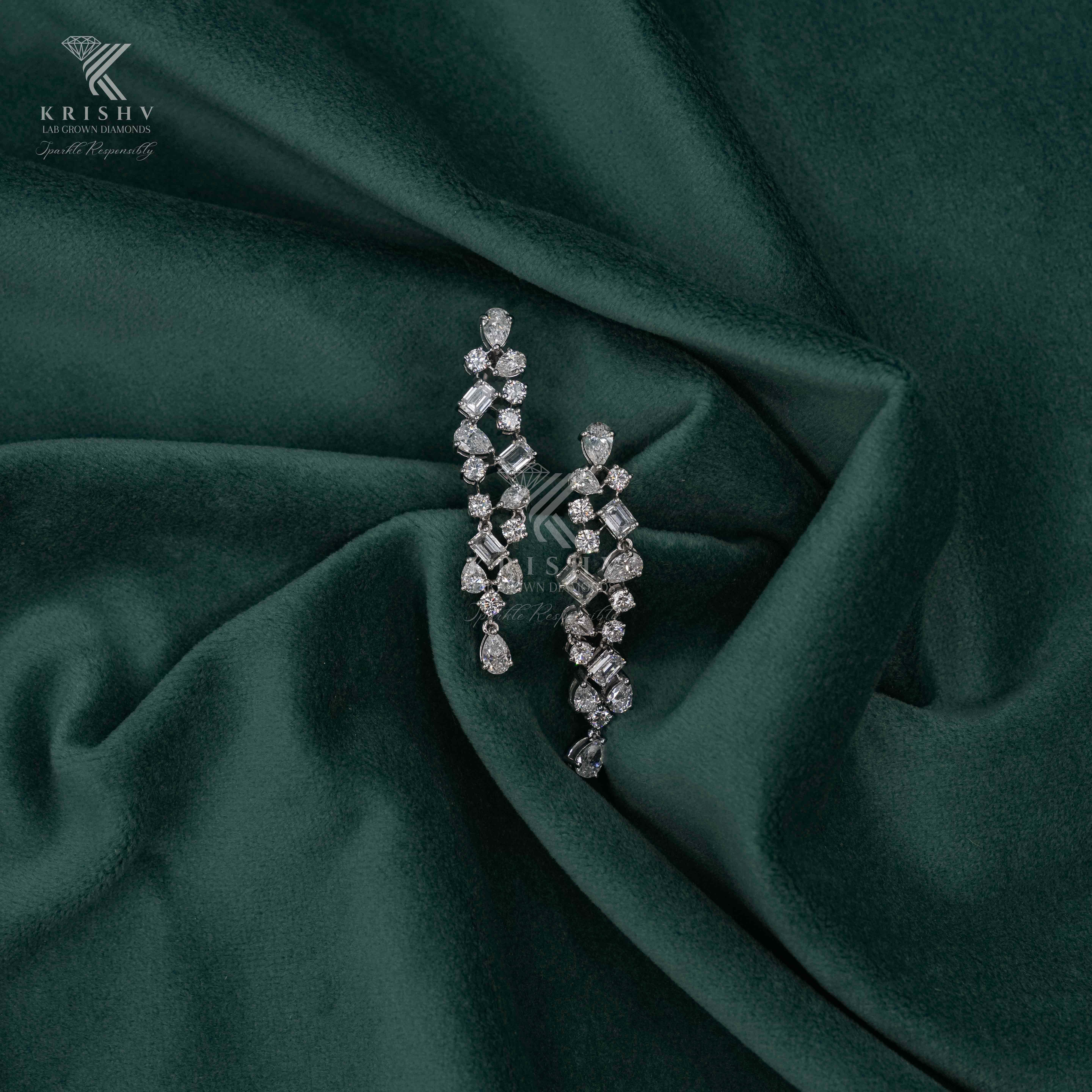 Krishv Lab Grown Diamonds - Diamond Earring