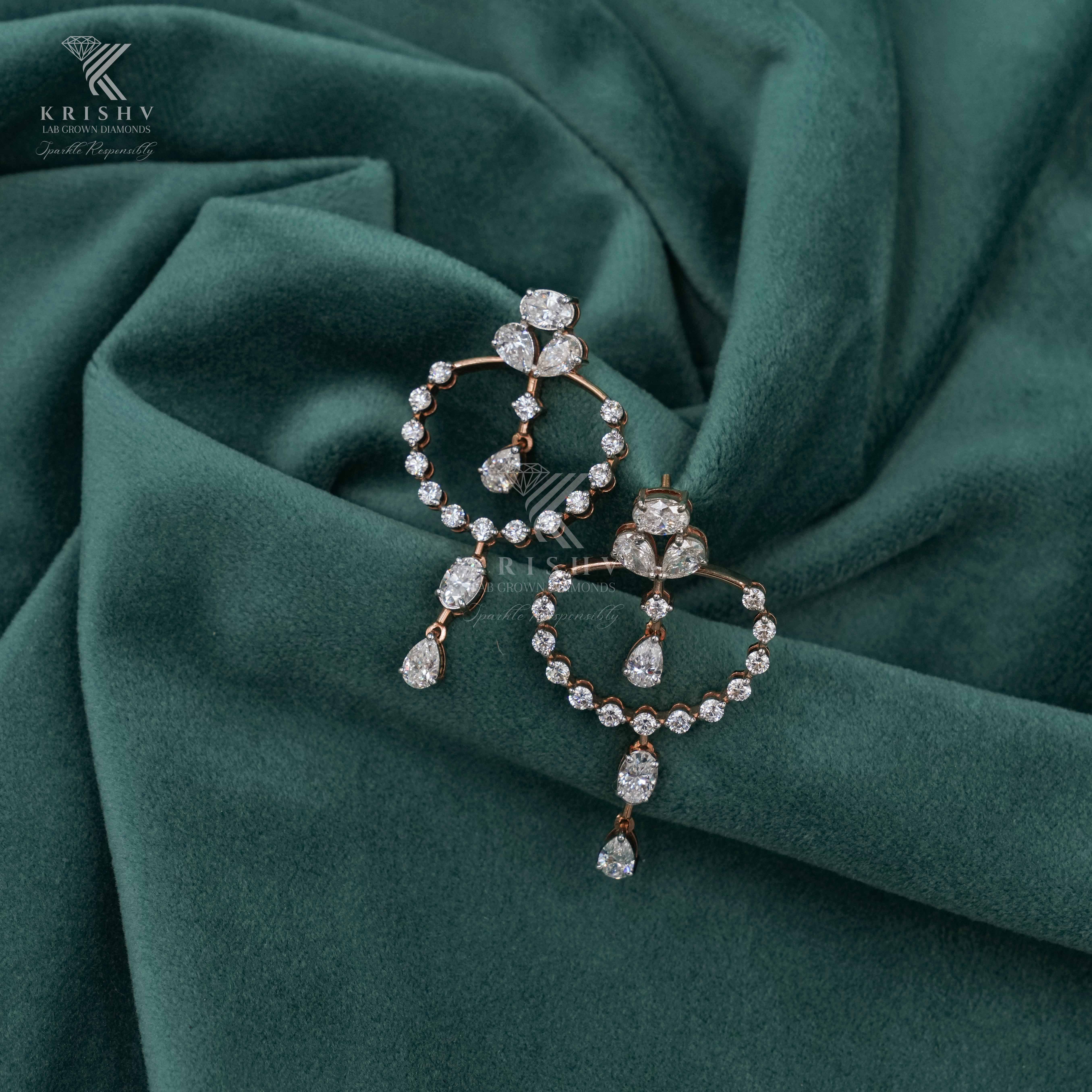 Krishv Lab Grown Diamonds - Diamond Earring