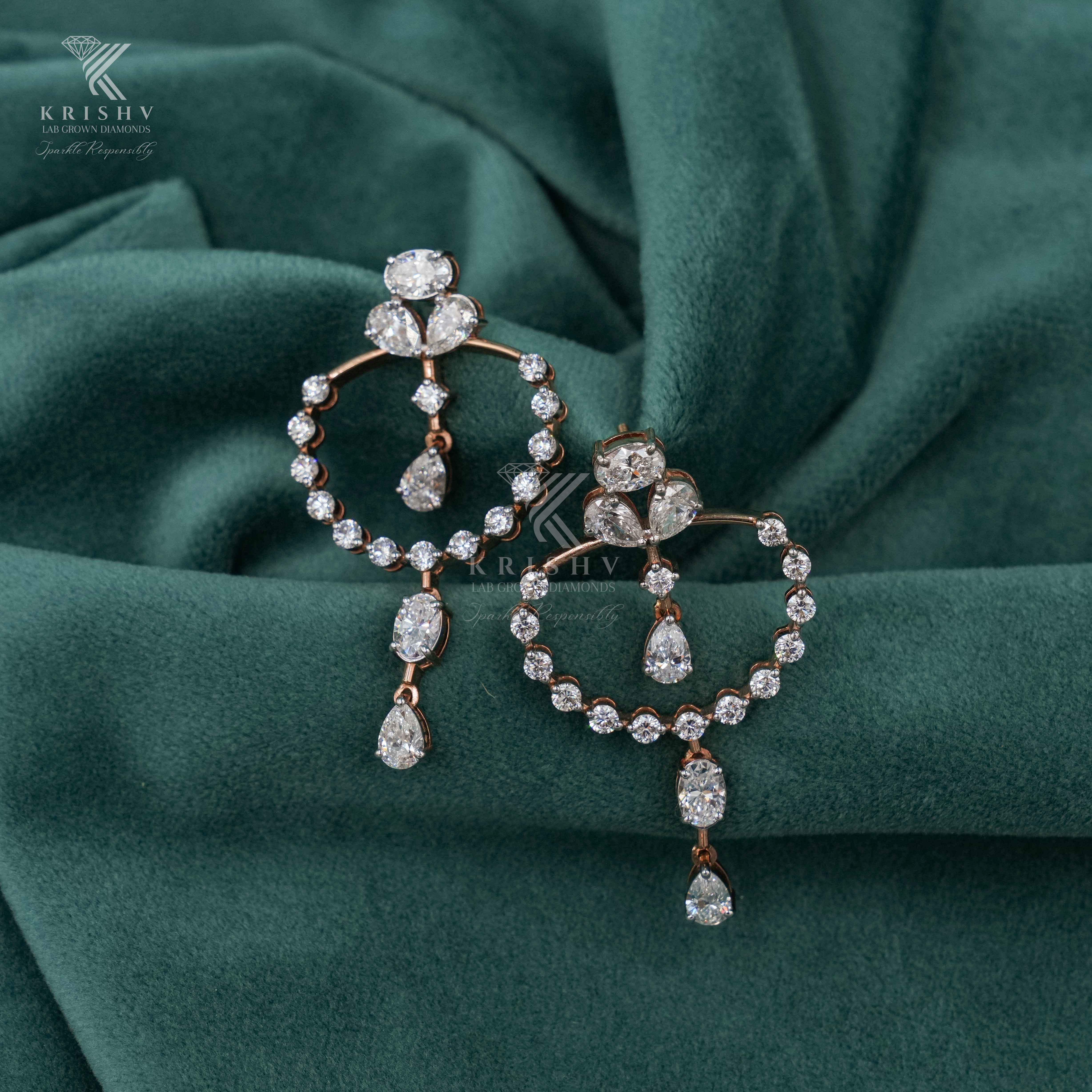 Krishv Lab Grown Diamonds - Diamond Earring