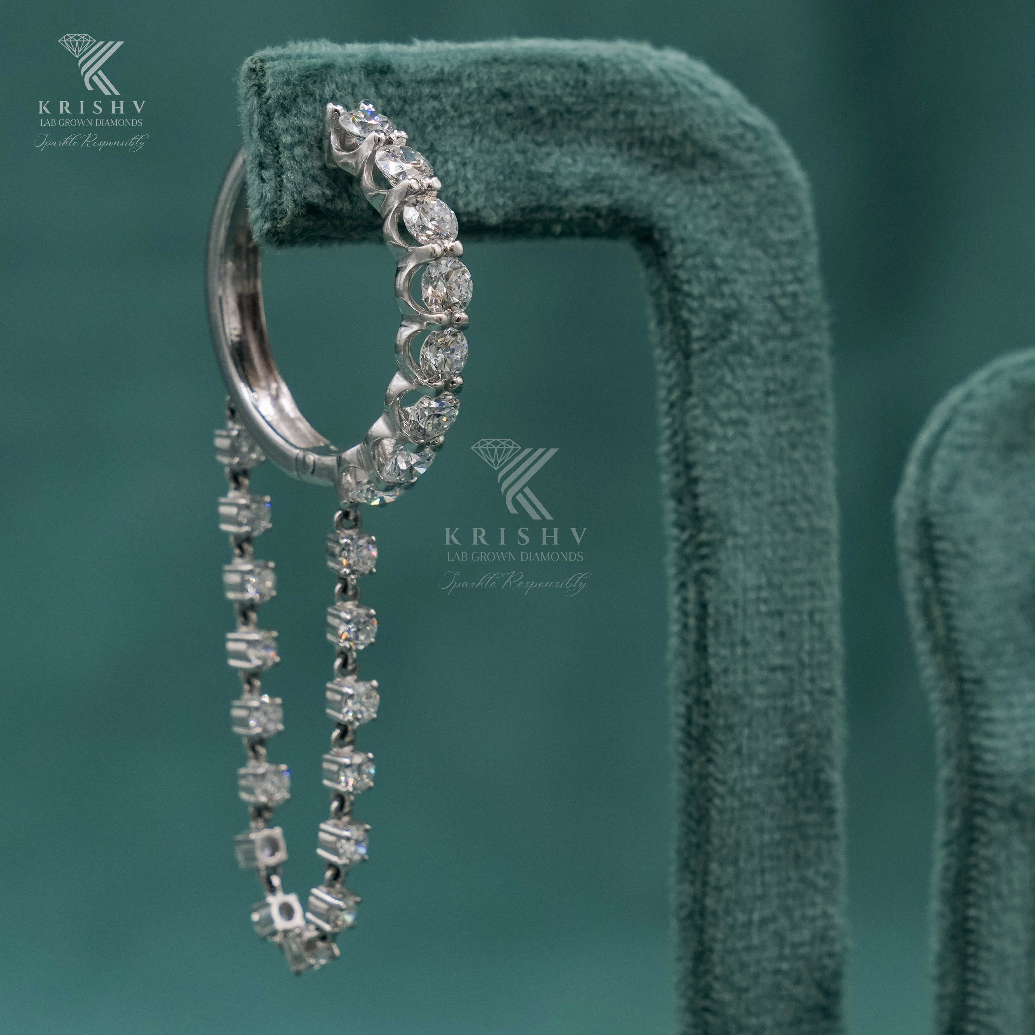 Krishv Lab Grown Diamonds - Diamond Earring