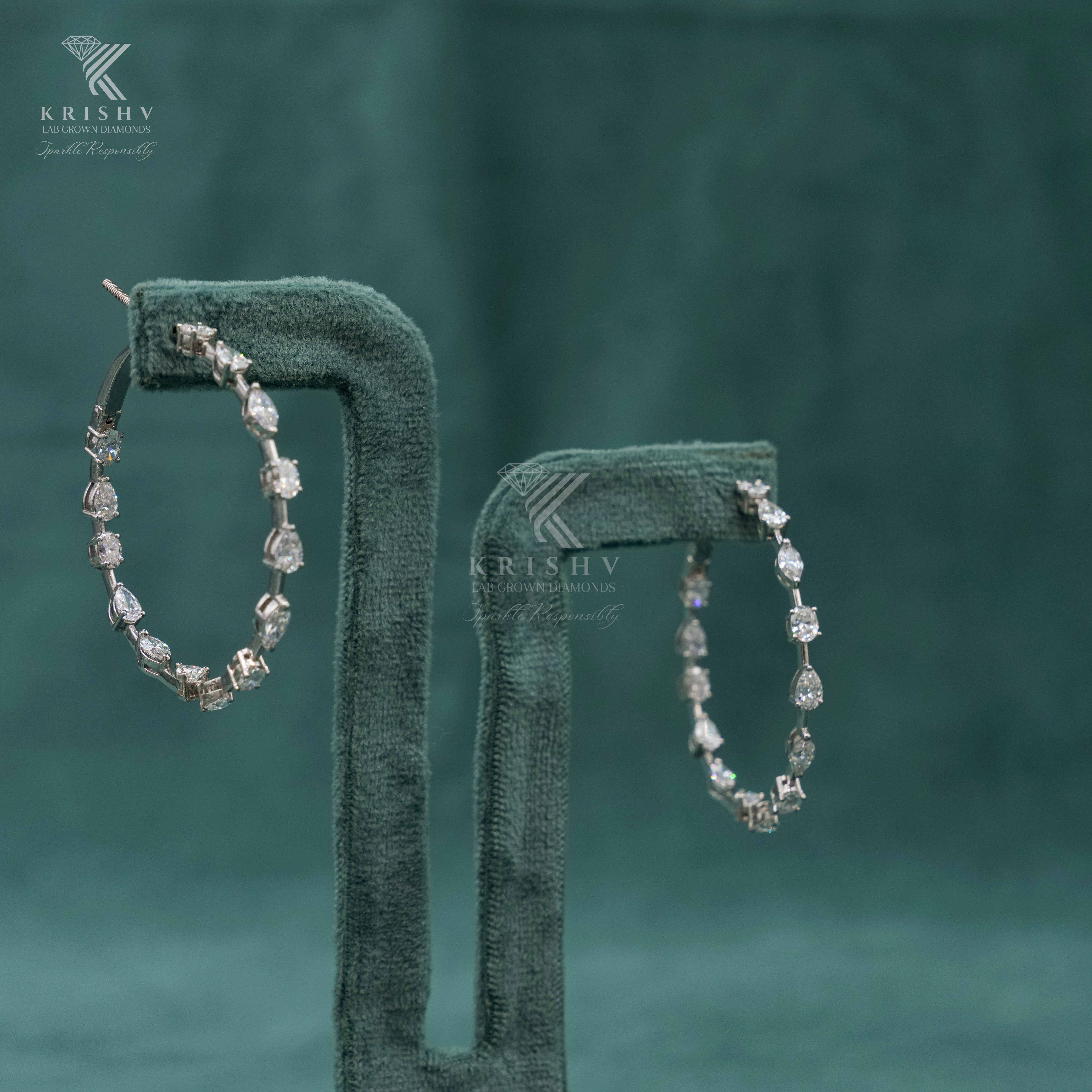 Krishv Lab Grown Diamonds - Diamond Earring