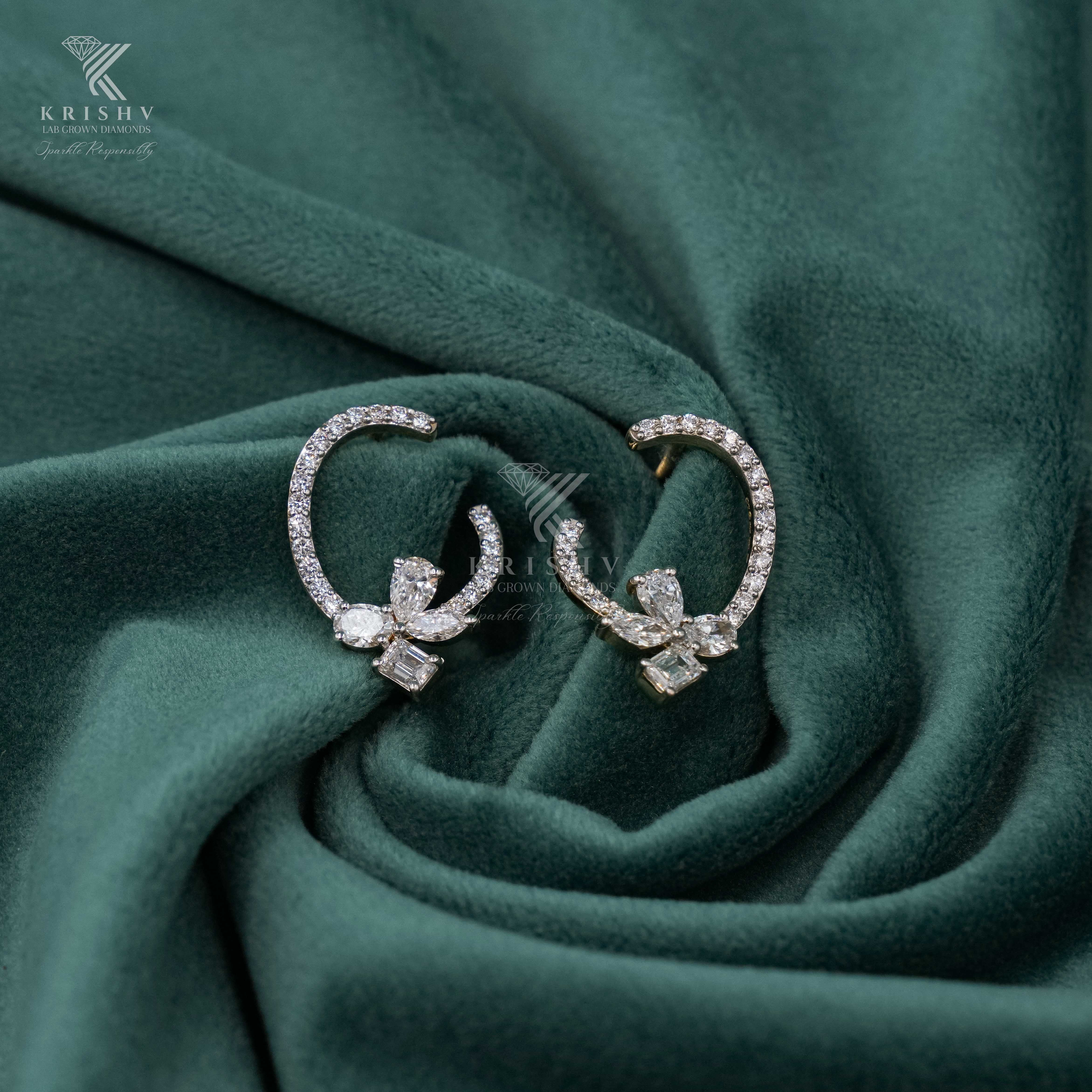 Krishv Lab Grown Diamonds - Diamond Earring