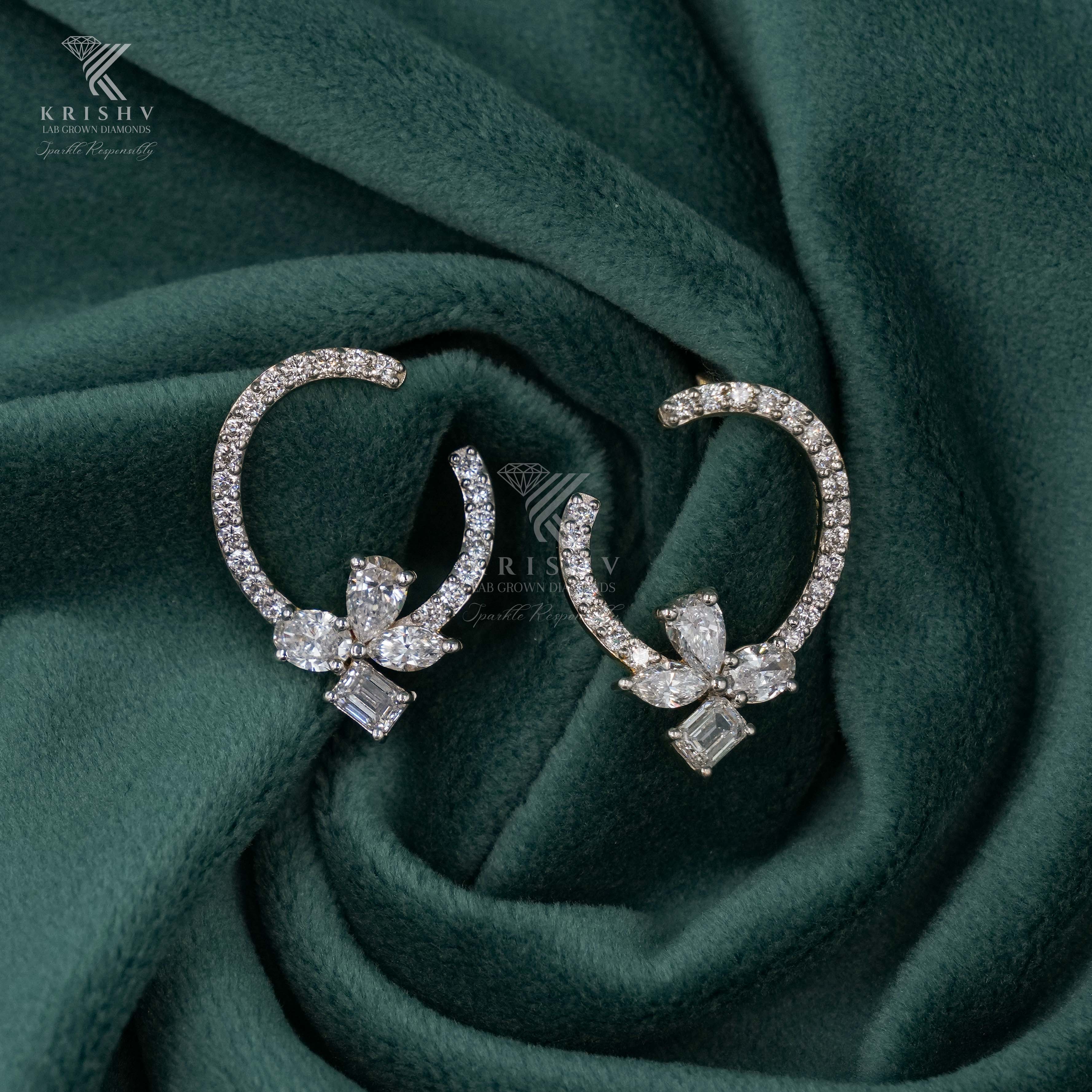 Krishv Lab Grown Diamonds - Diamond Earring