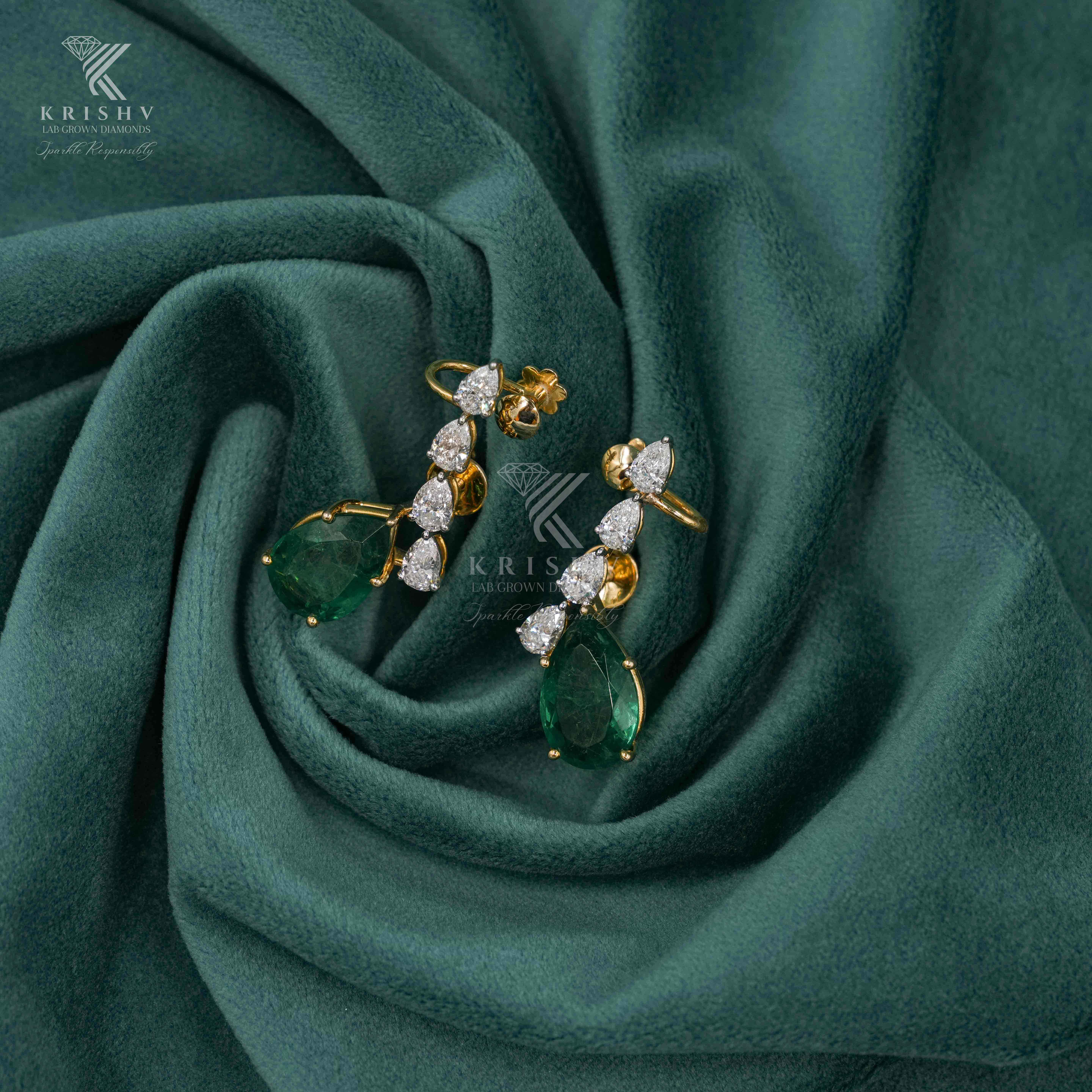 Krishv Lab Grown Diamonds - Diamond Earring