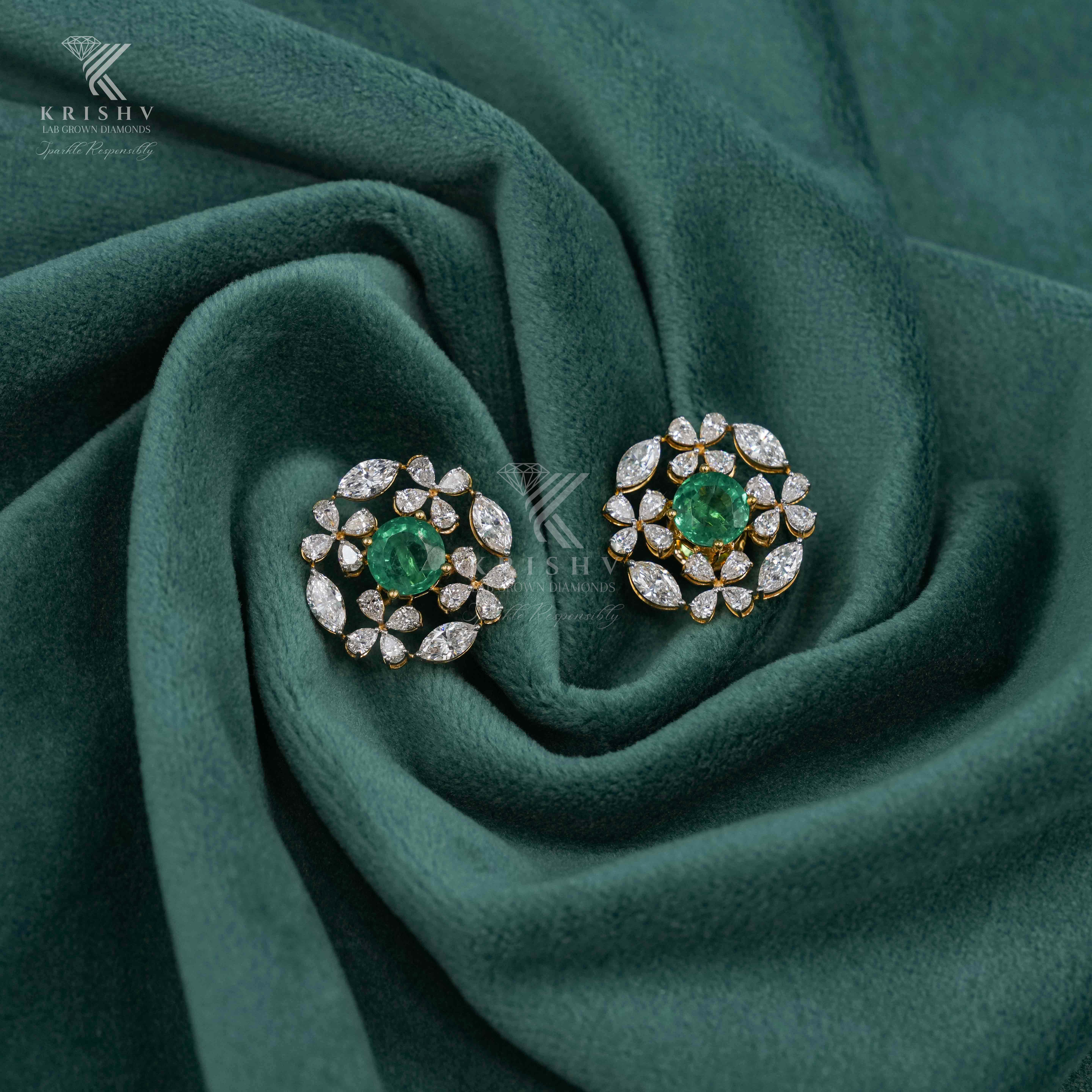 Krishv Lab Grown Diamonds - Diamond Earring