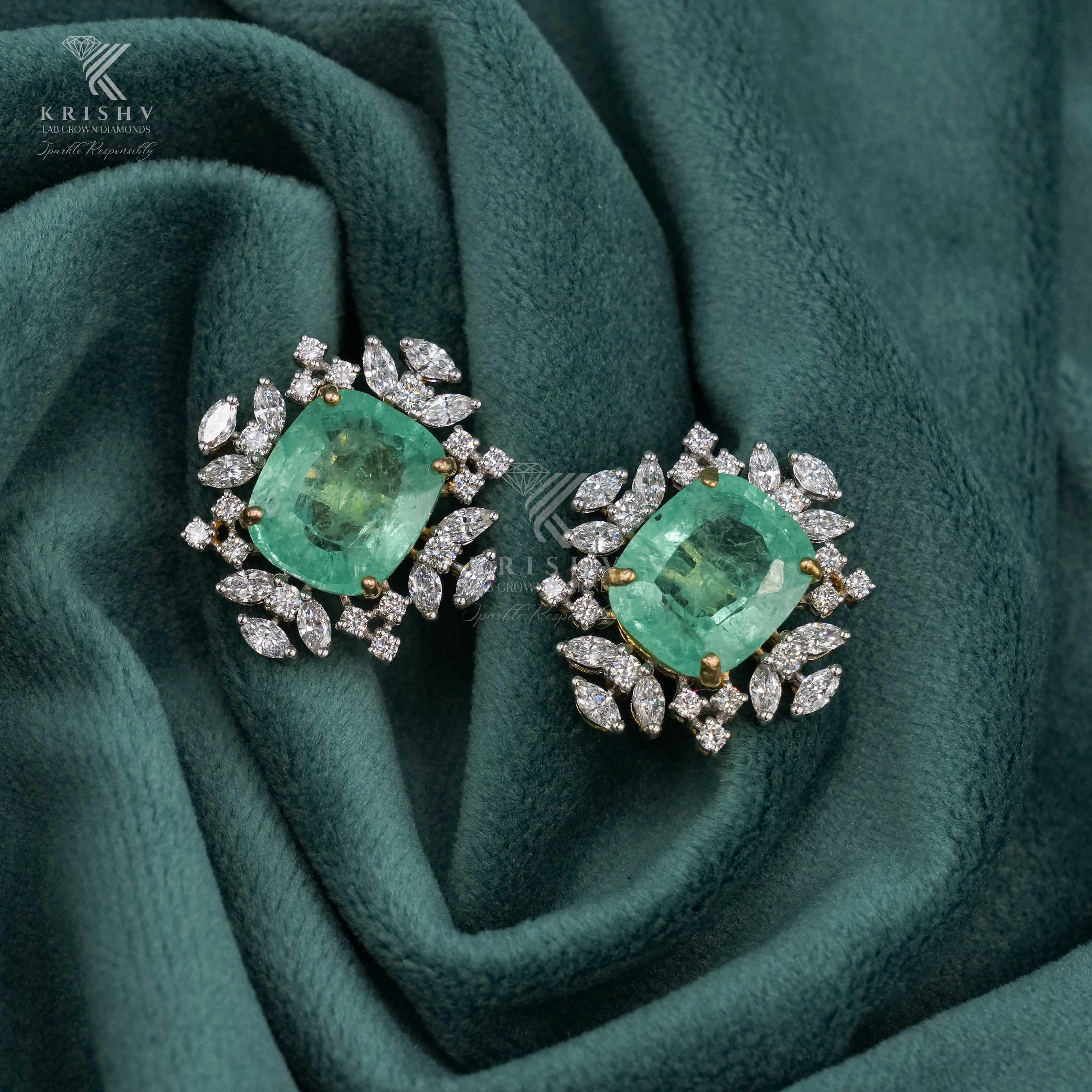Krishv Lab Grown Diamonds - Diamond Earring