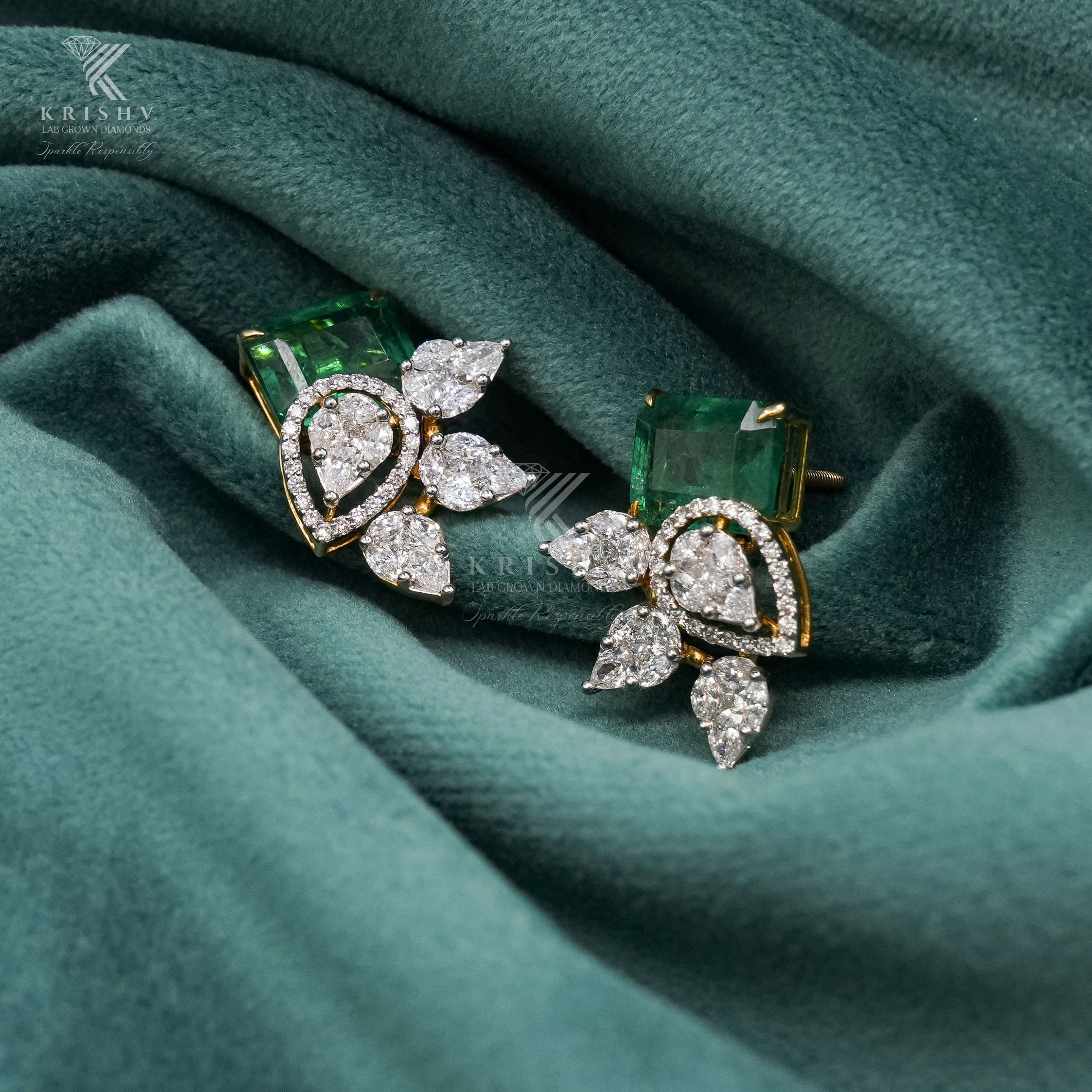 Krishv Lab Grown Diamonds - Diamond Earring