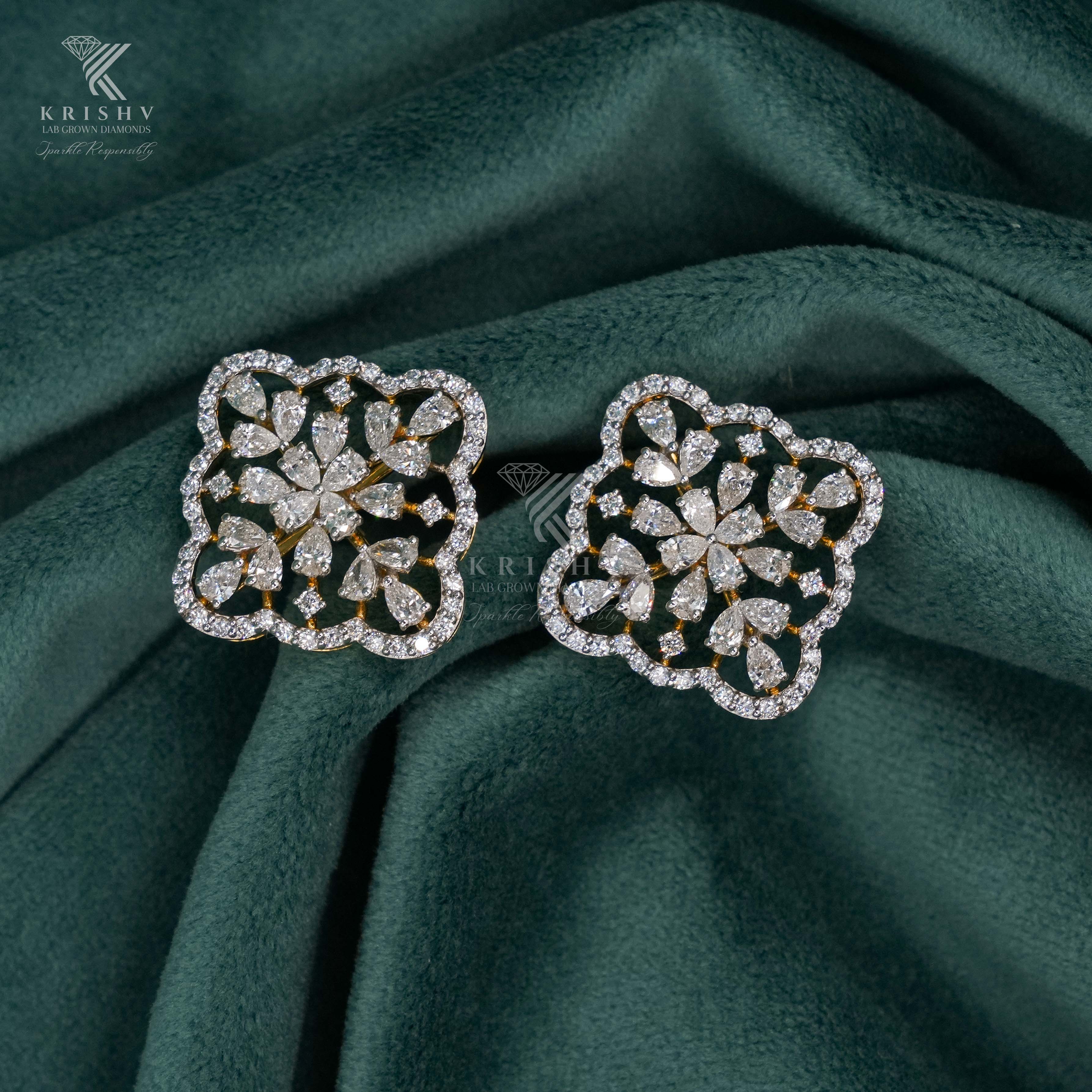 Krishv Lab Grown Diamonds - Diamond Earring
