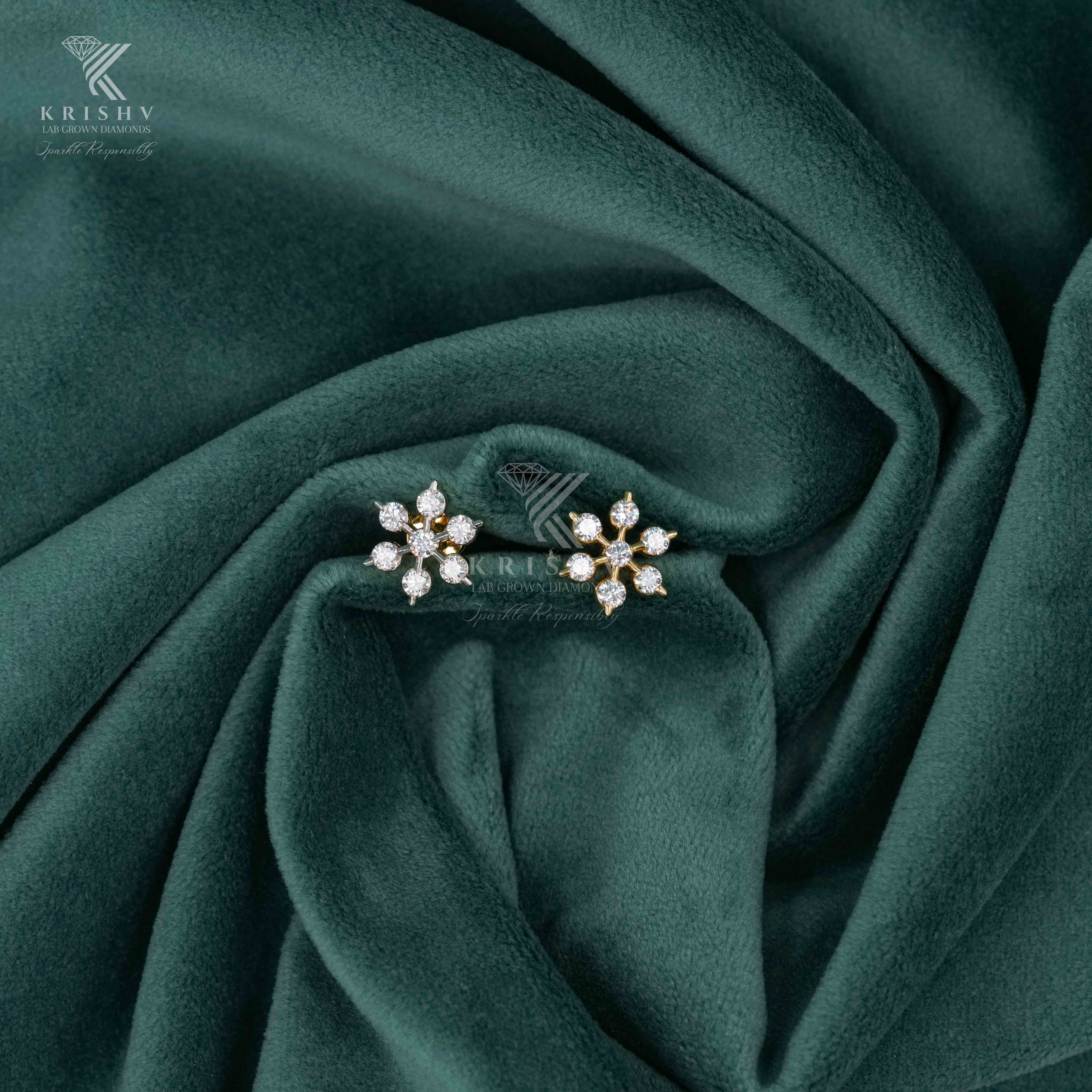 Krishv Lab Grown Diamonds - Diamond Earring