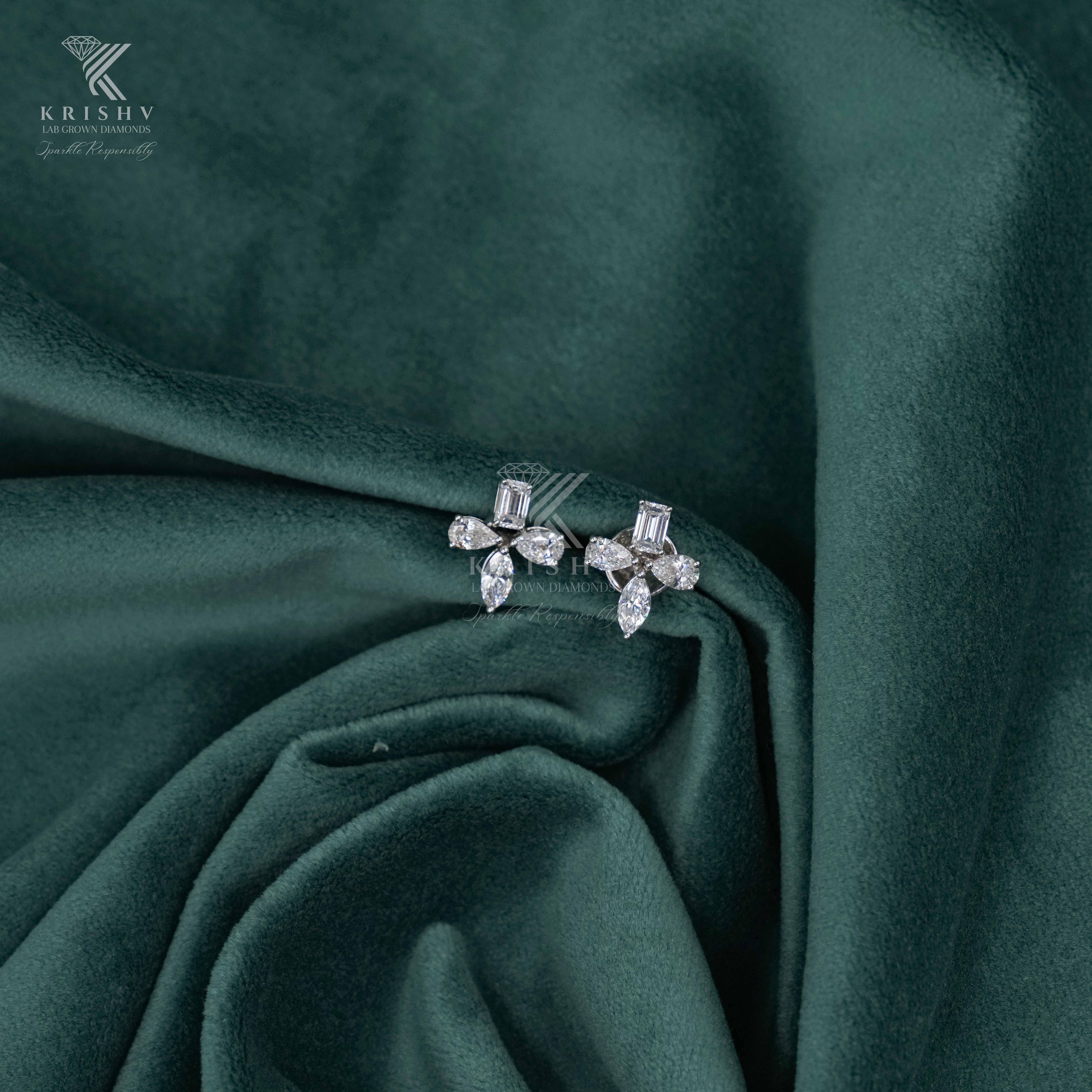Krishv Lab Grown Diamonds - Diamond Earring
