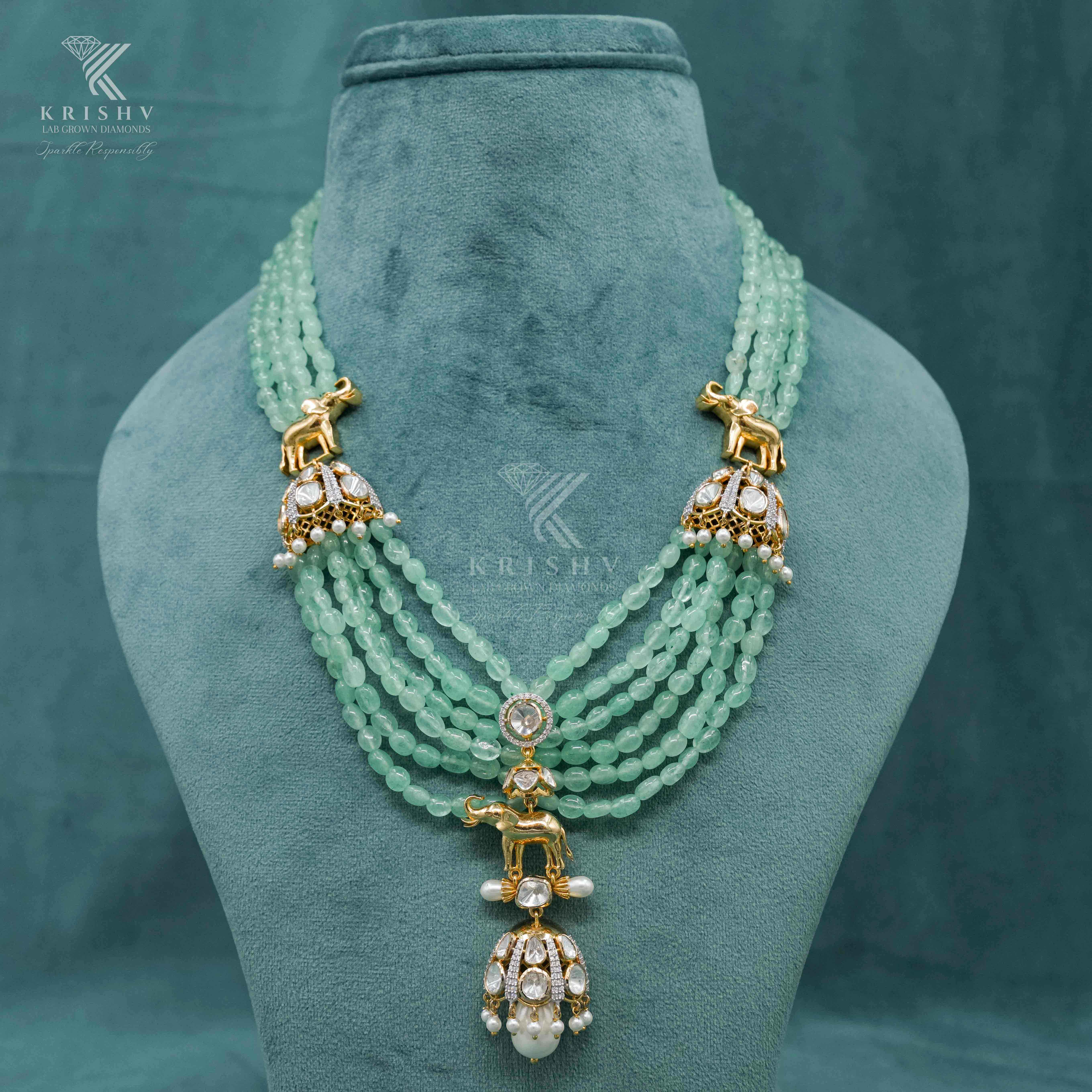Krishv Lab Grown Diamonds - Polki Necklace