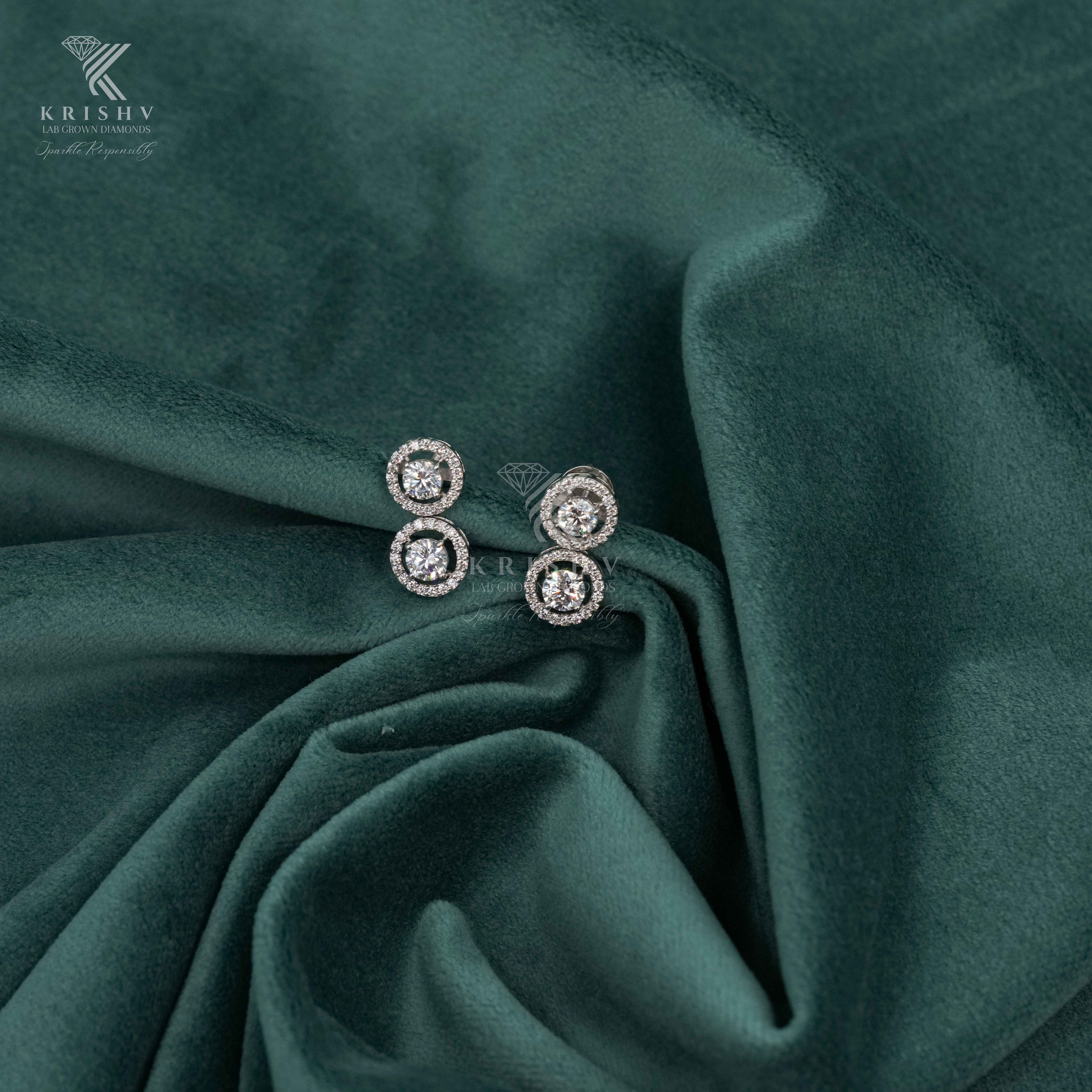 Krishv Lab Grown Diamonds - Diamond Earring