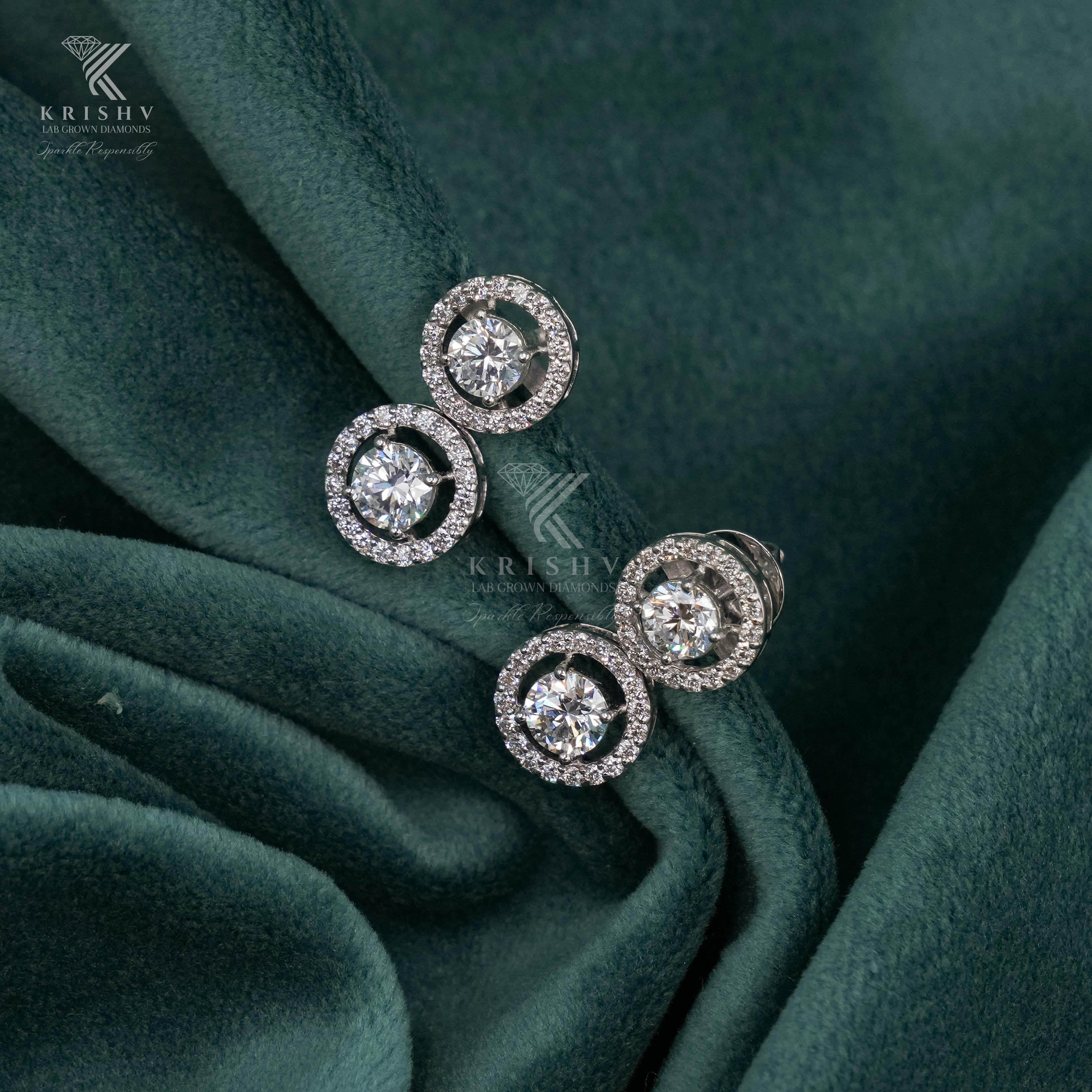 Krishv Lab Grown Diamonds - Diamond Earring