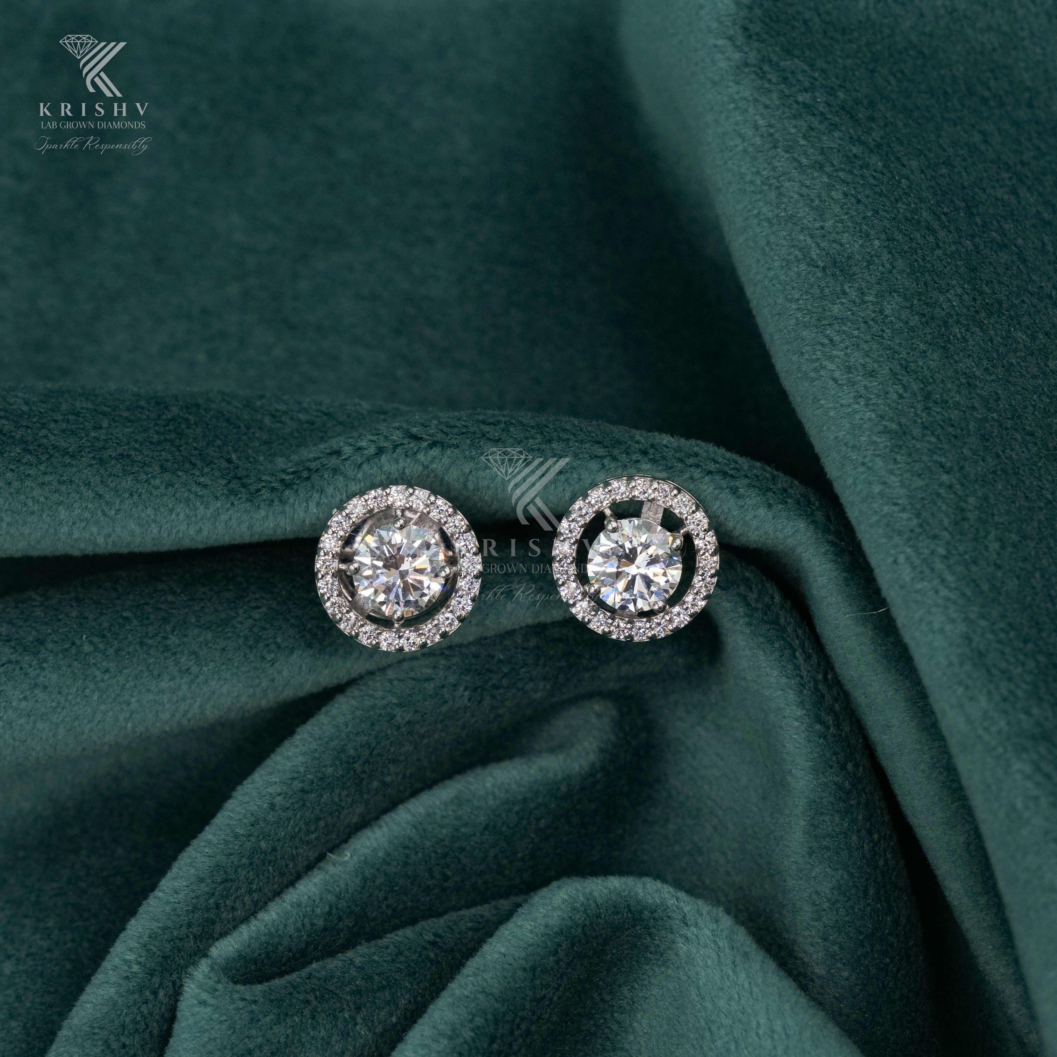 Krishv Lab Grown Diamonds - Diamond Earring