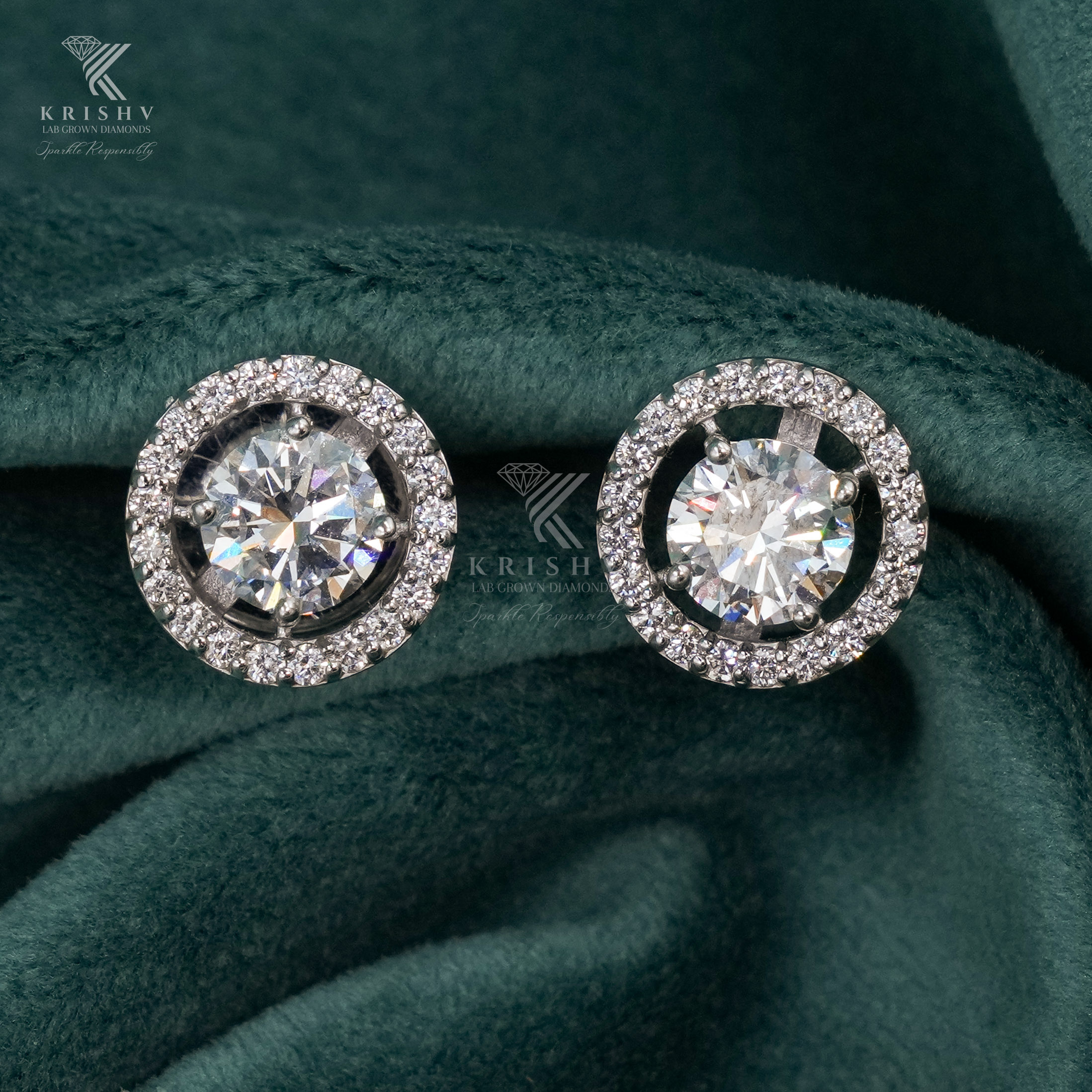 Krishv Lab Grown Diamonds - Diamond Earring
