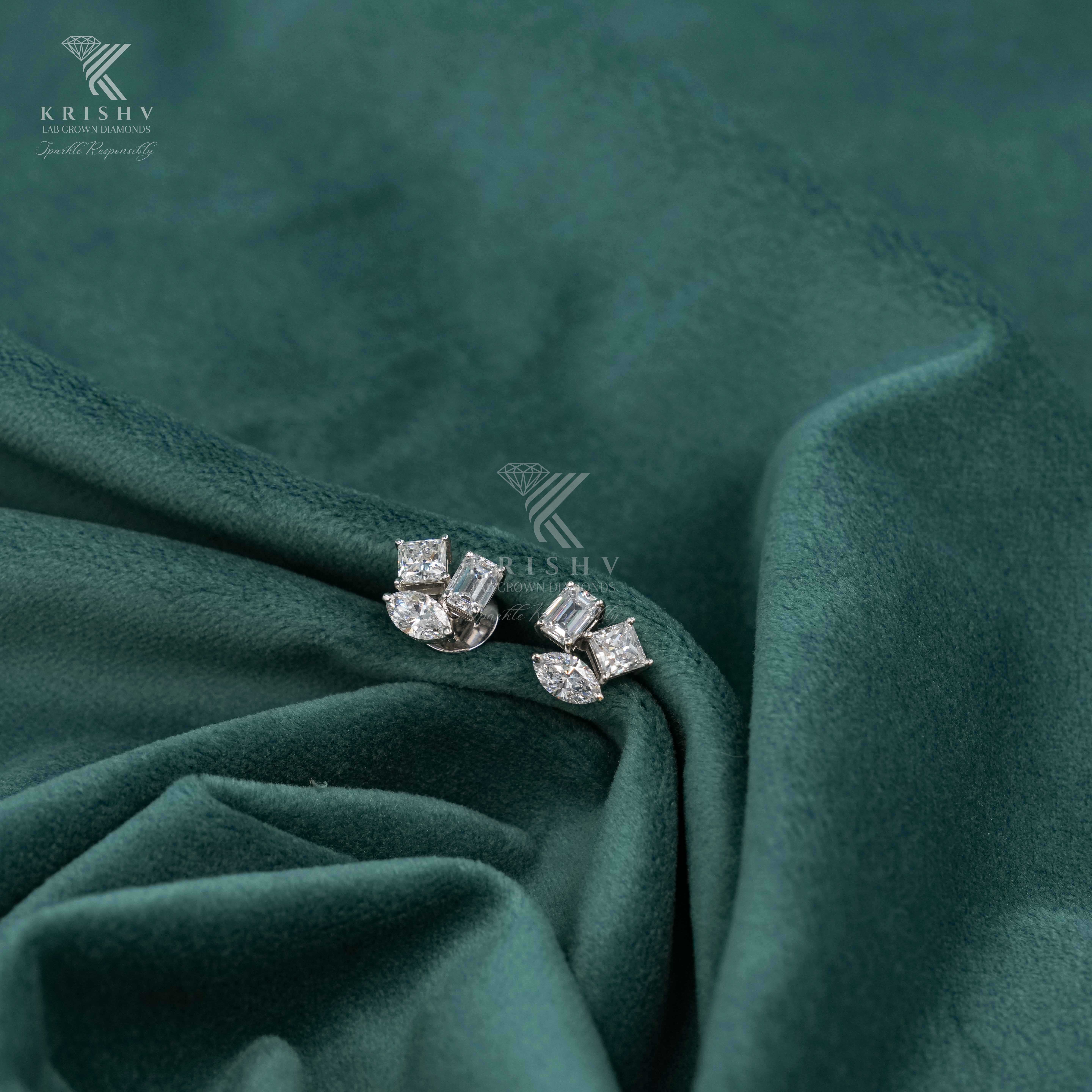Krishv Lab Grown Diamonds - Diamond Earring