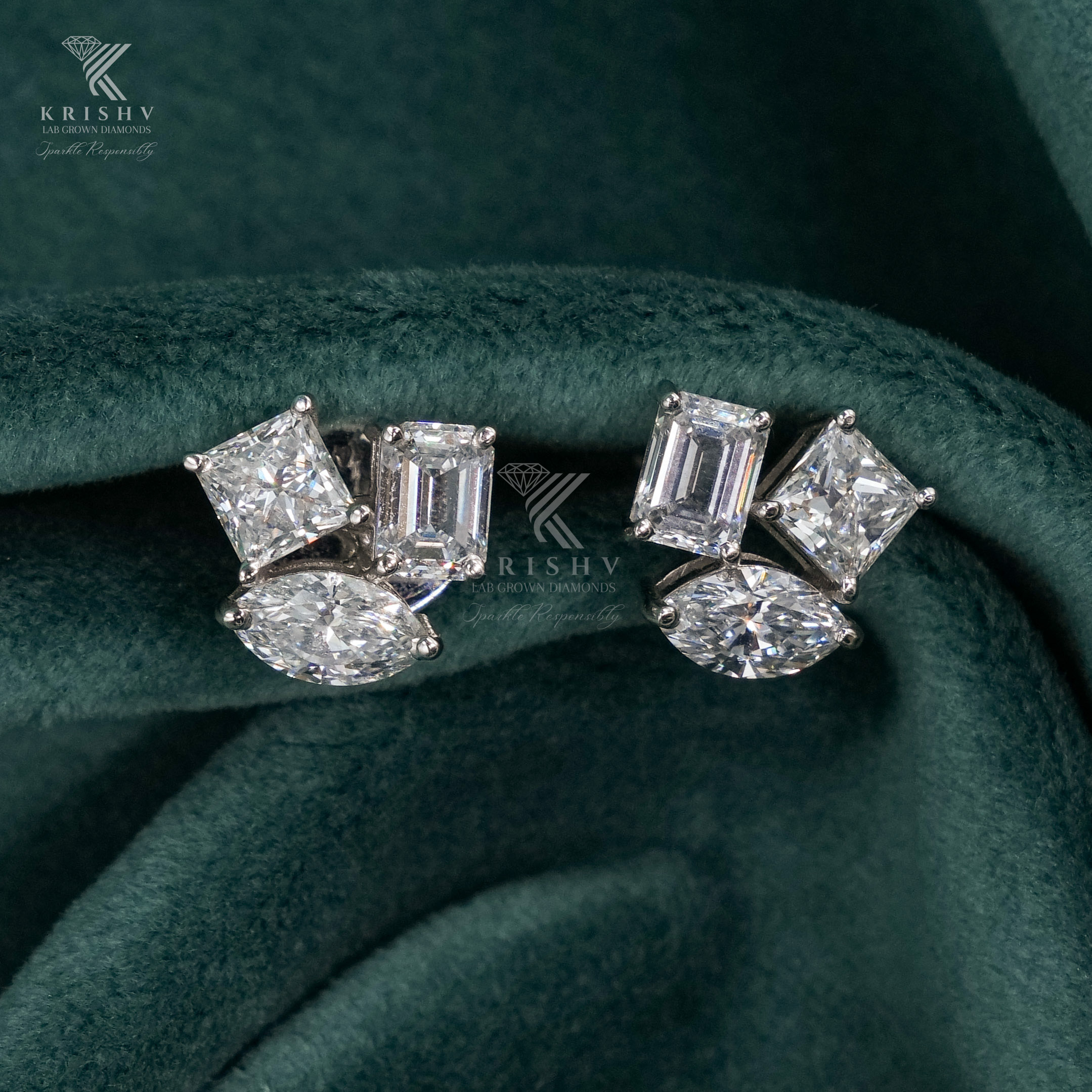 Krishv Lab Grown Diamonds - Diamond Earring