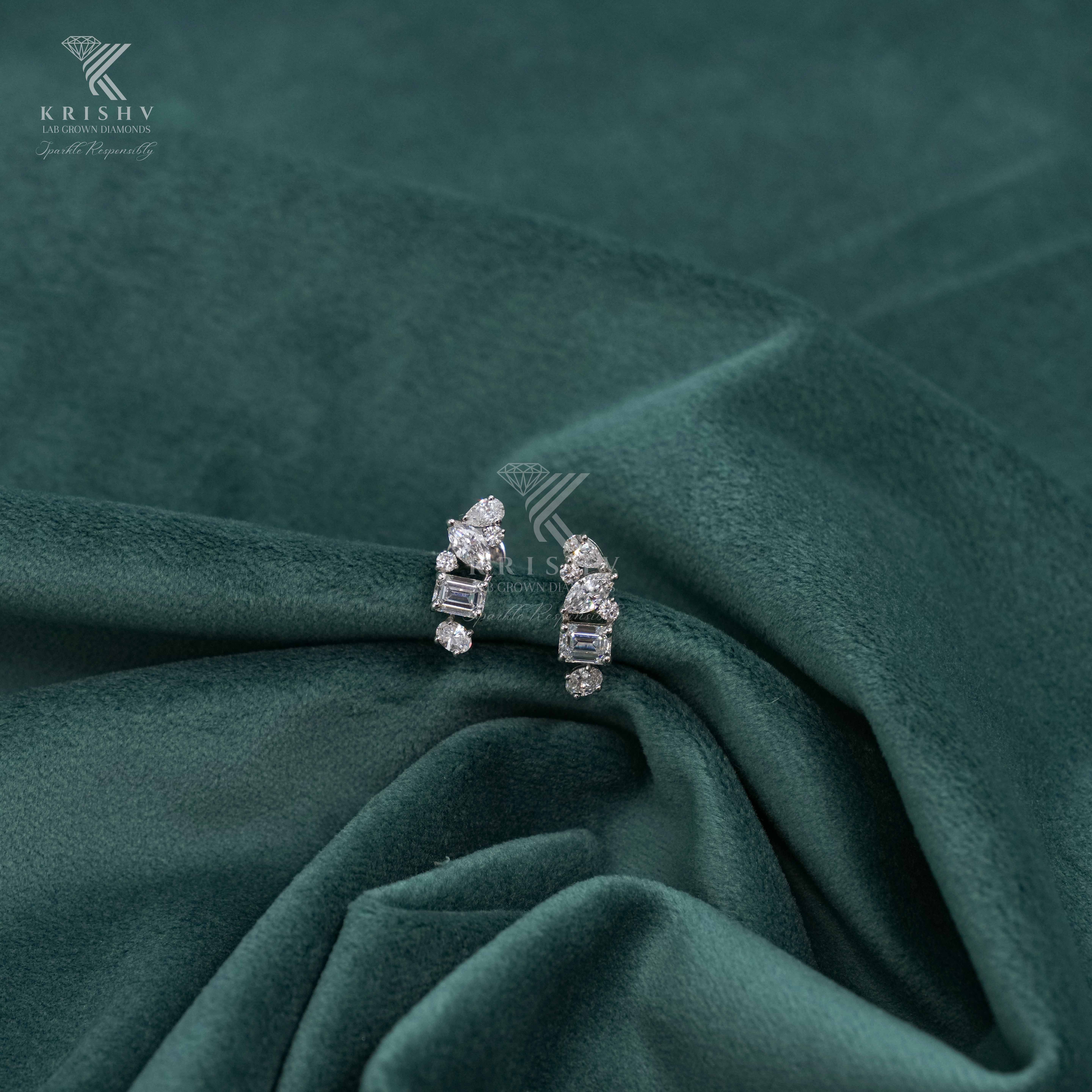 Krishv Lab Grown Diamonds - Diamond Earring