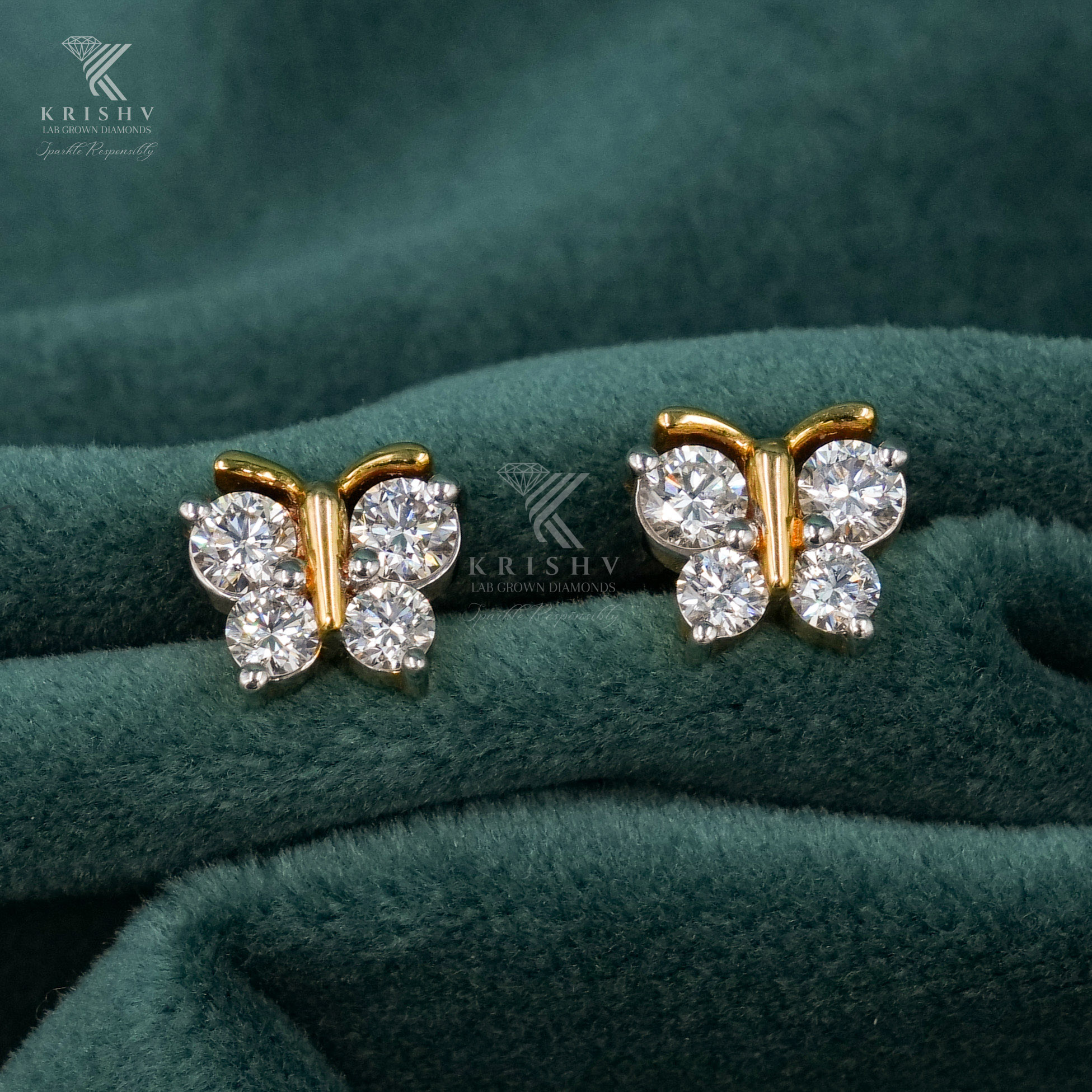 Krishv Lab Grown Diamonds - Diamond Earring