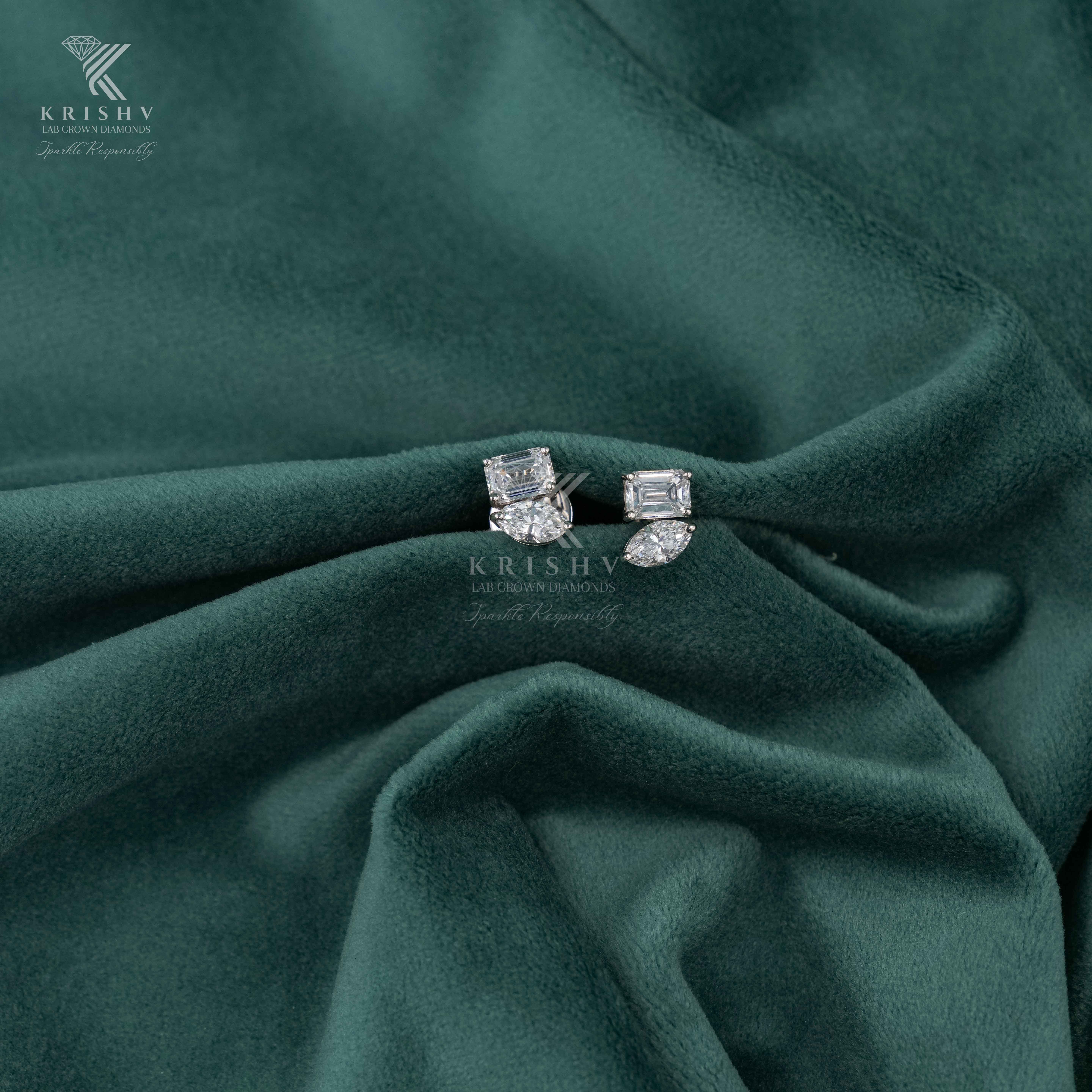 Krishv Lab Grown Diamonds - Diamond Earring