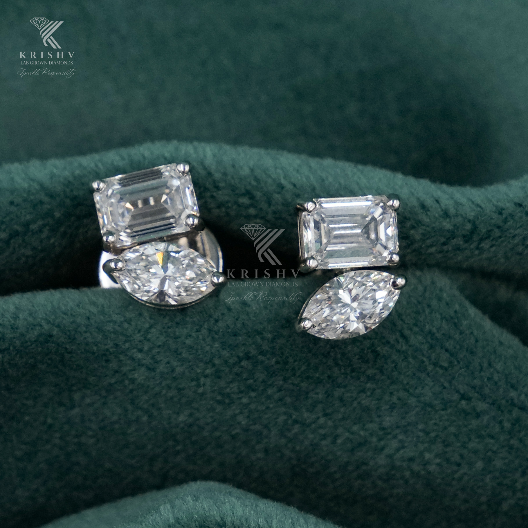 Krishv Lab Grown Diamonds - Diamond Earring