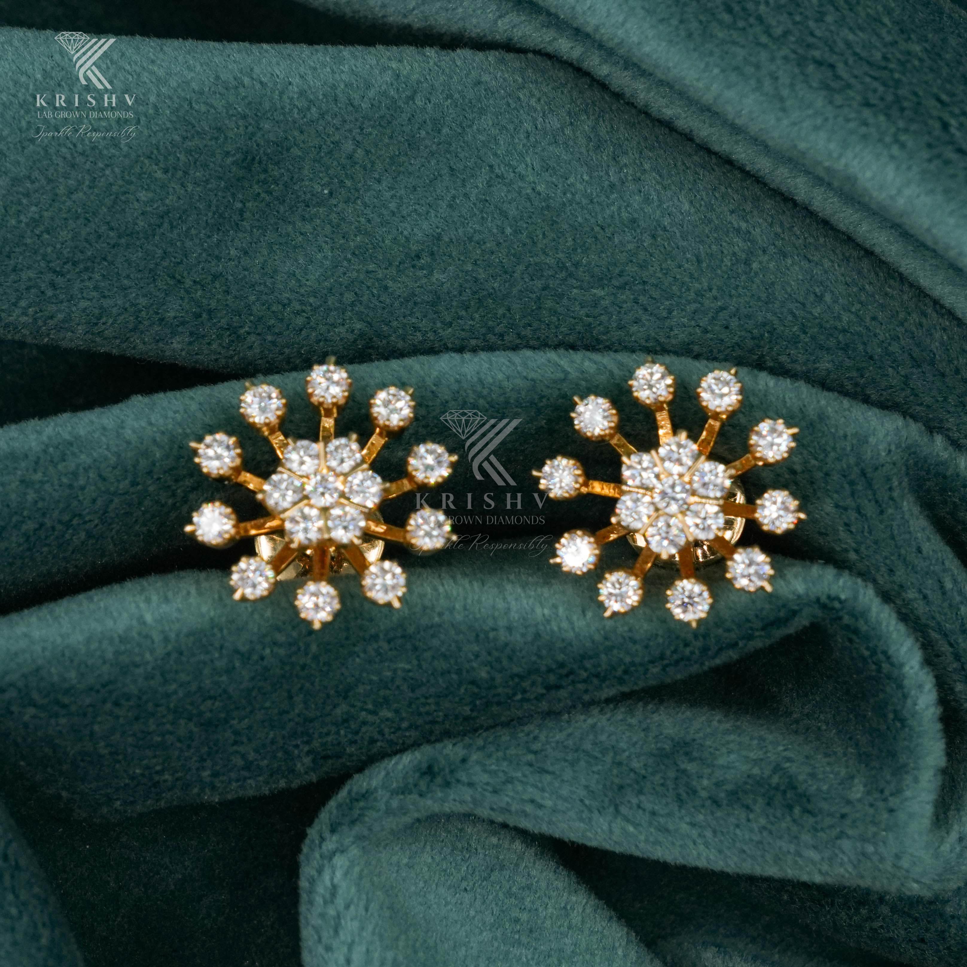 Krishv Lab Grown Diamonds - Diamond Earring