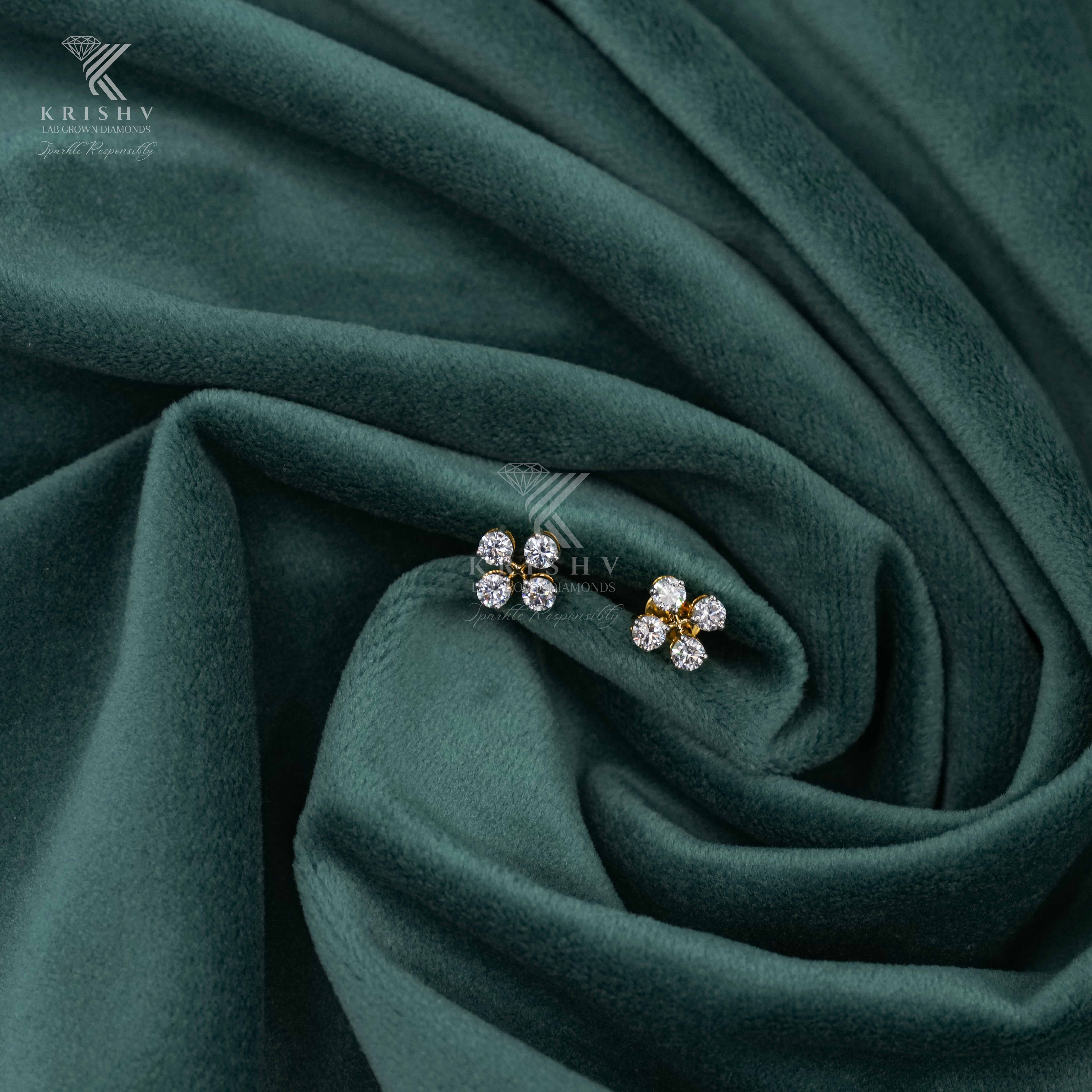 Krishv Lab Grown Diamonds - Diamond Earring