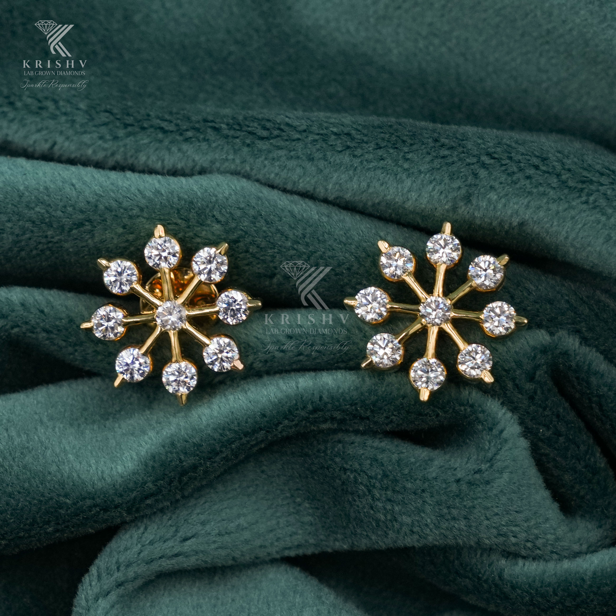 Krishv Lab Grown Diamonds - Diamond Earring