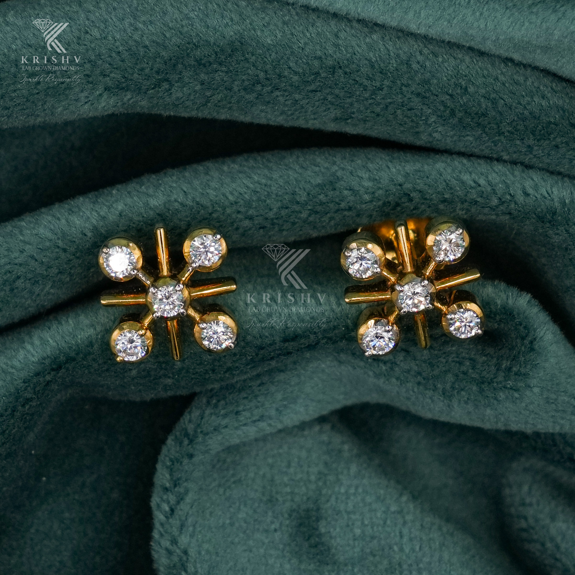 Krishv Lab Grown Diamonds - Diamond Earring