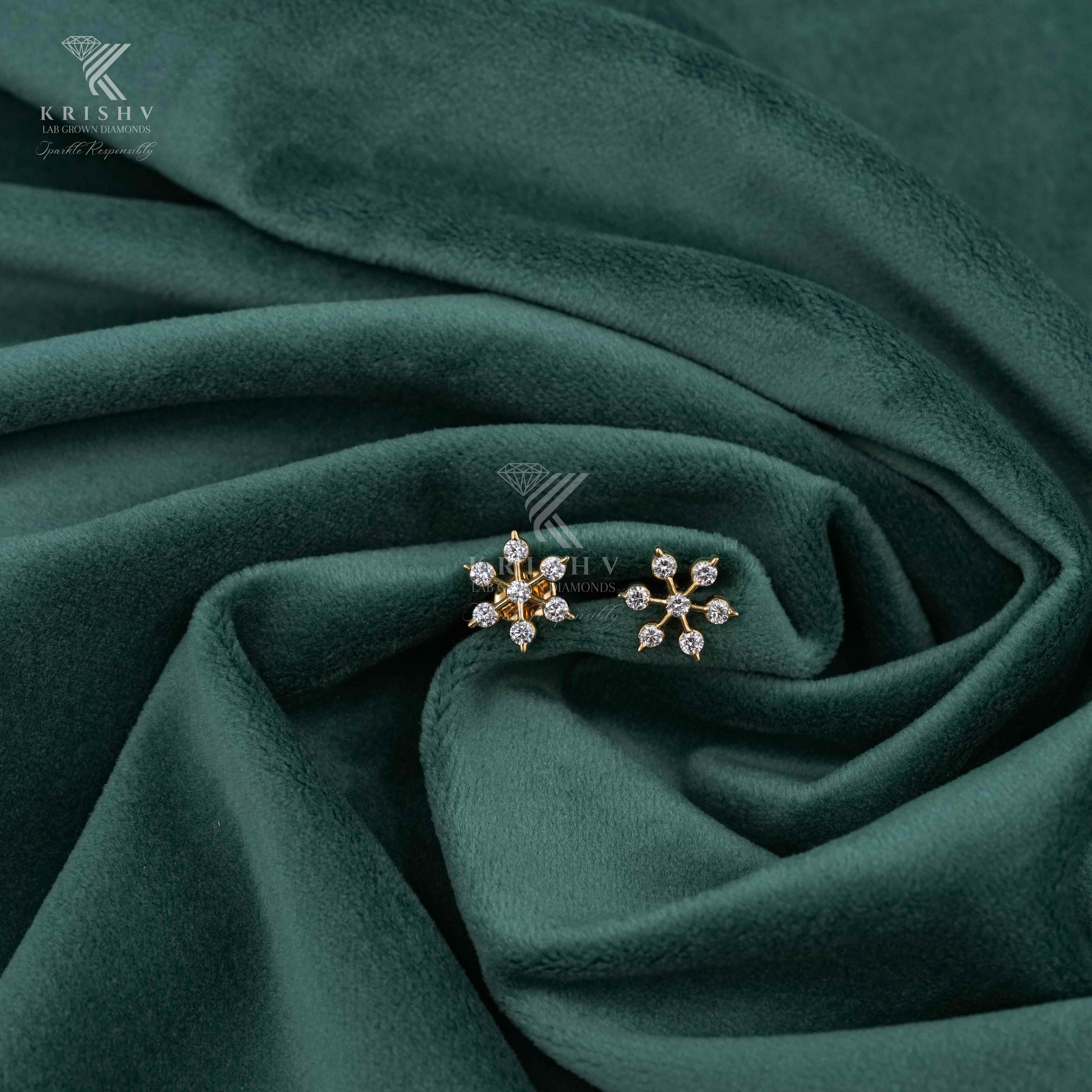 Krishv Lab Grown Diamonds - Diamond Earring