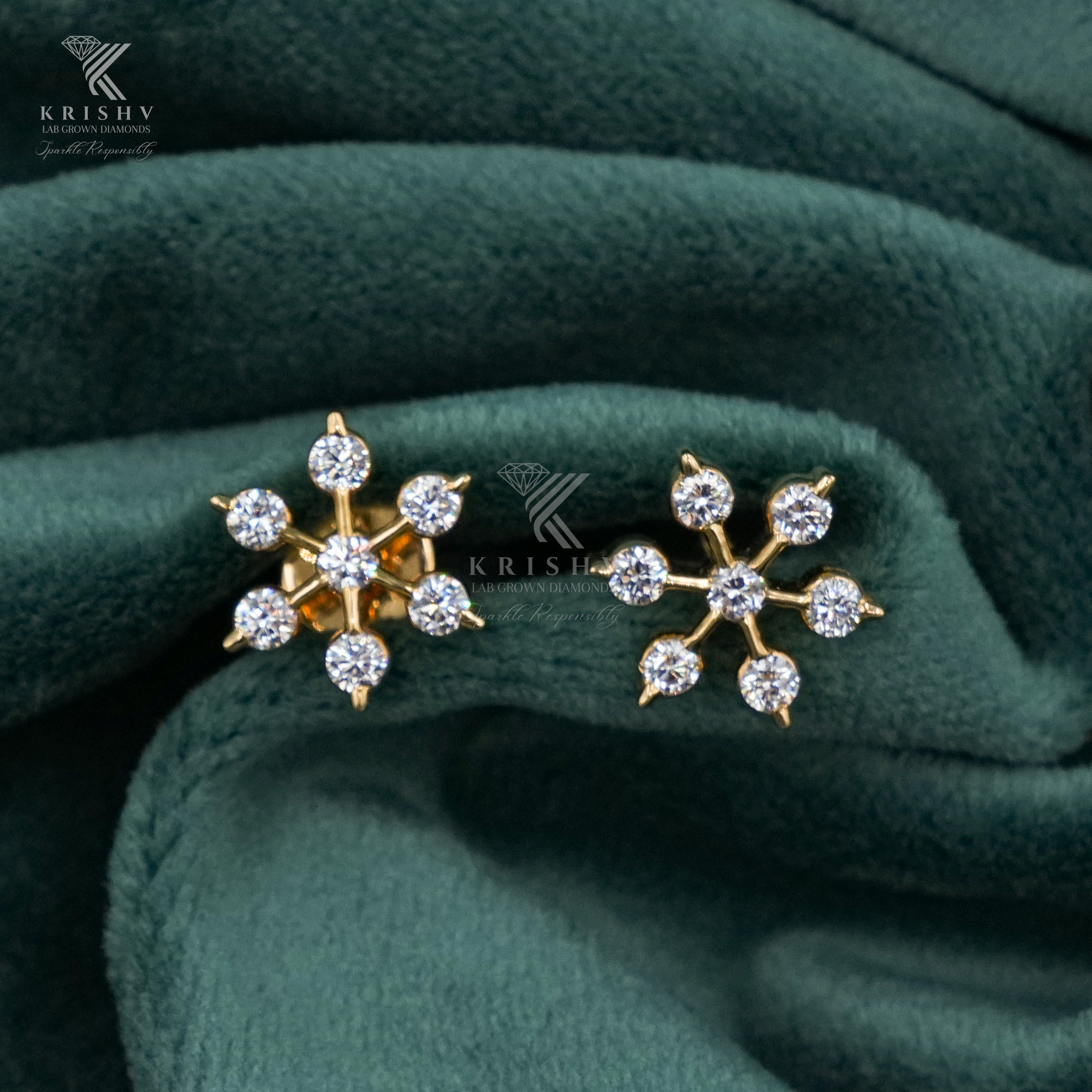 Krishv Lab Grown Diamonds - Diamond Earring