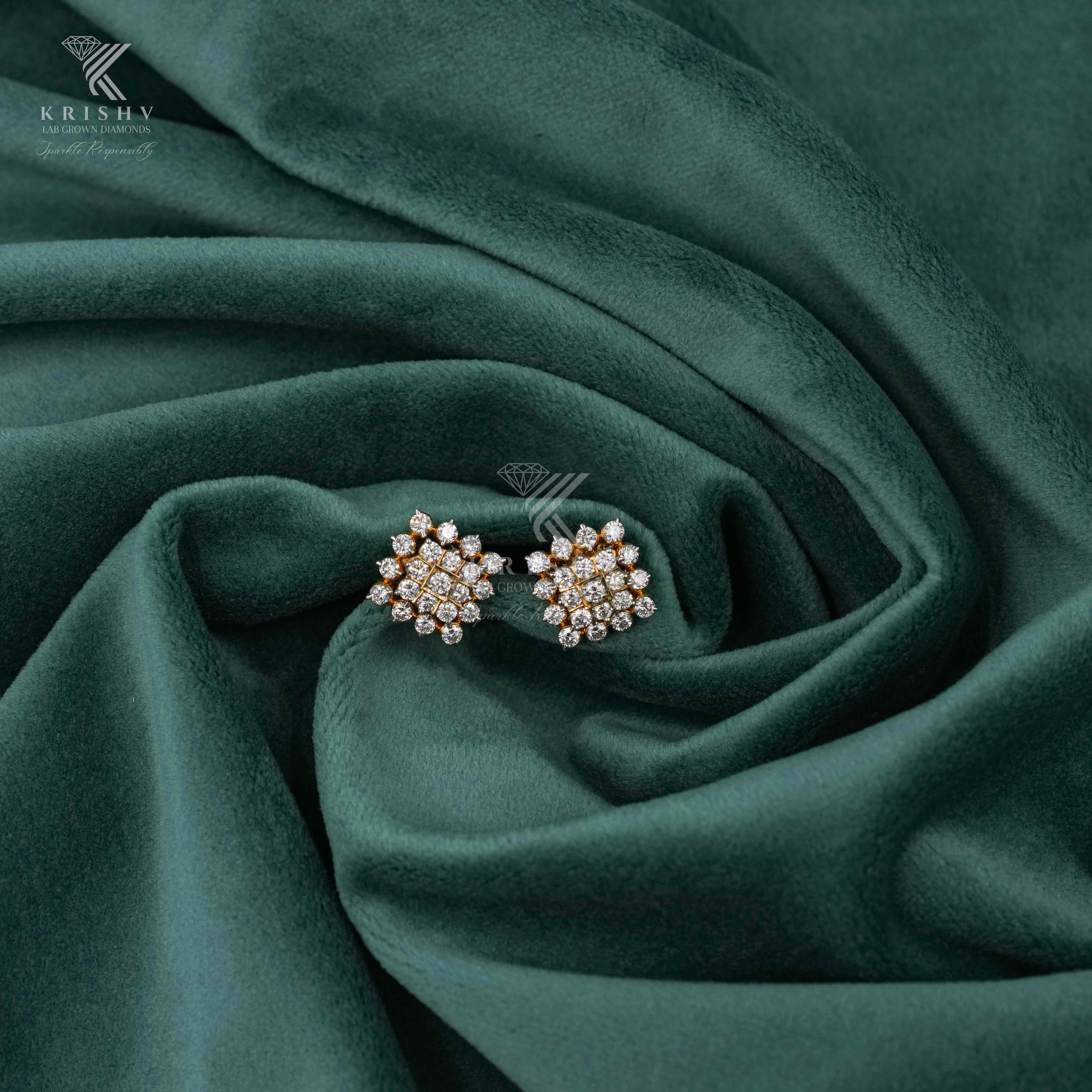 Krishv Lab Grown Diamonds - Diamond Earring