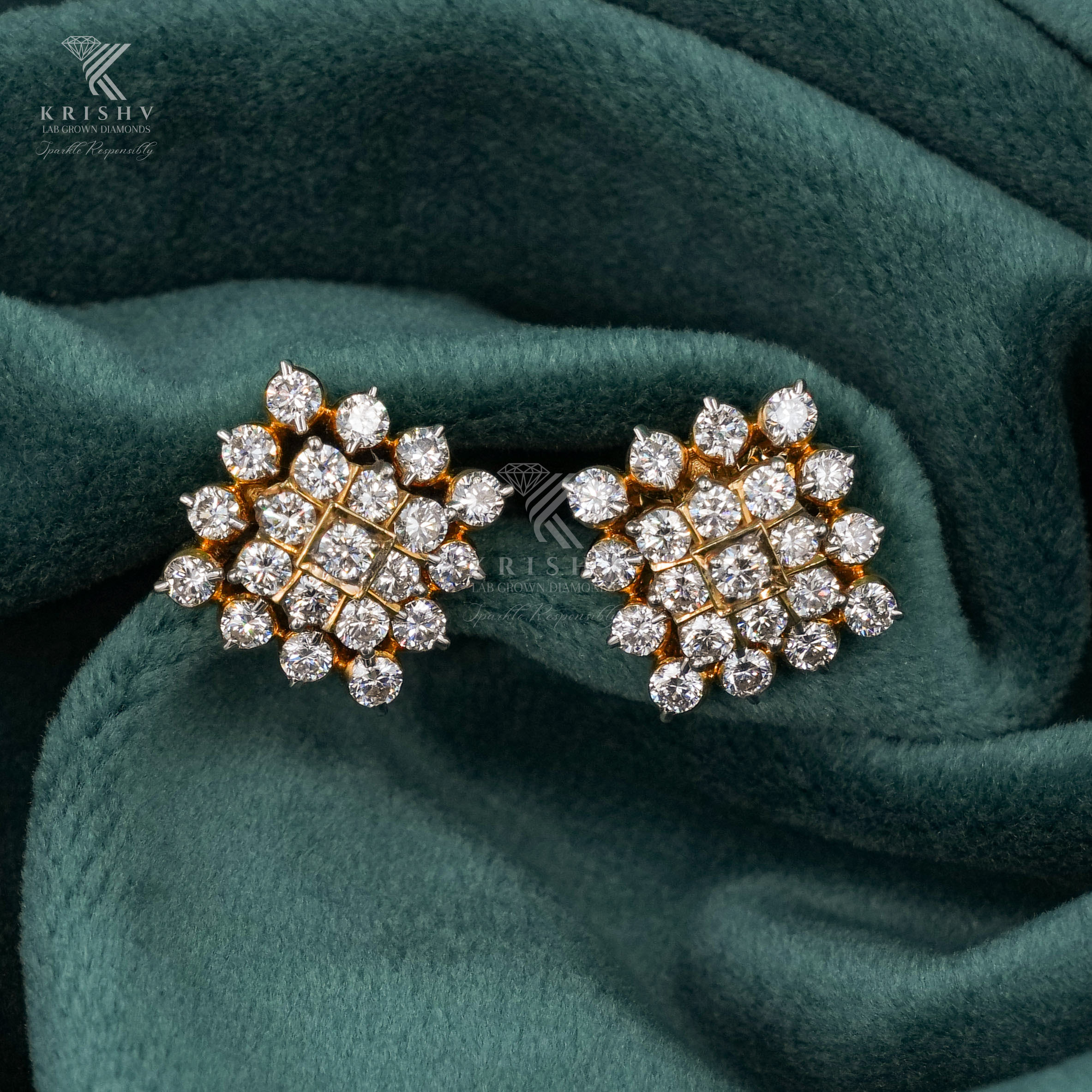 Krishv Lab Grown Diamonds - Diamond Earring