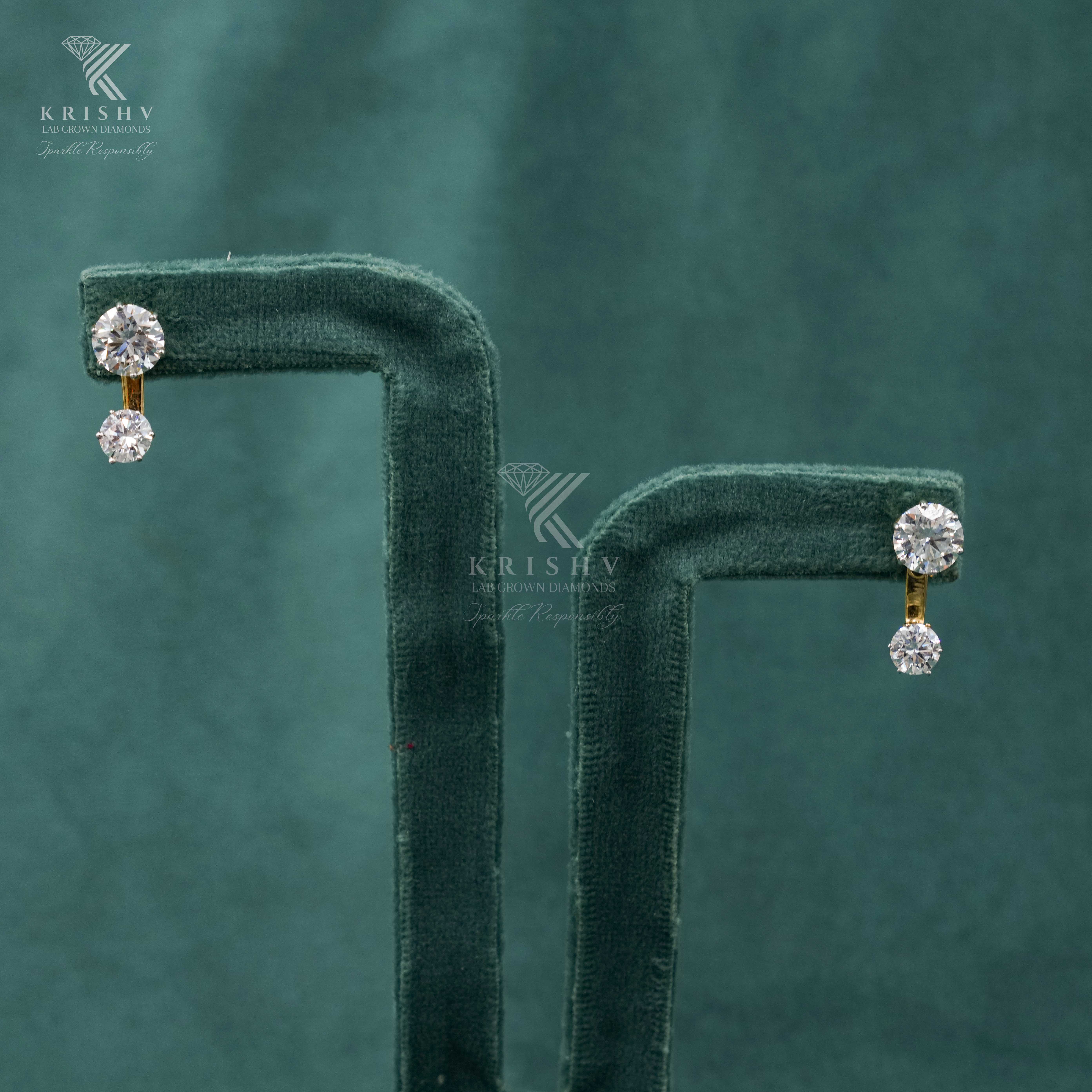 Krishv Lab Grown Diamonds - Diamond Earring