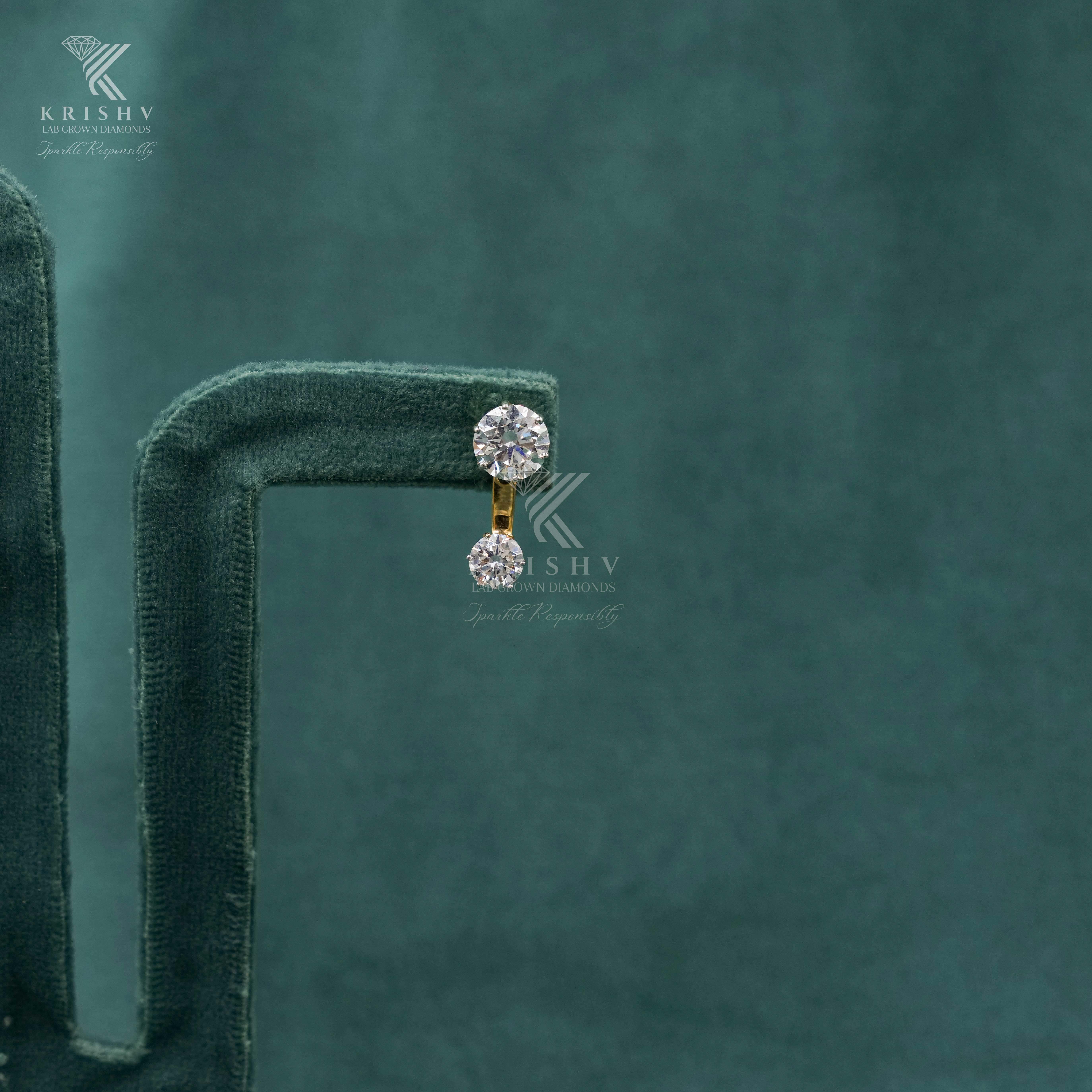 Krishv Lab Grown Diamonds - Diamond Earring