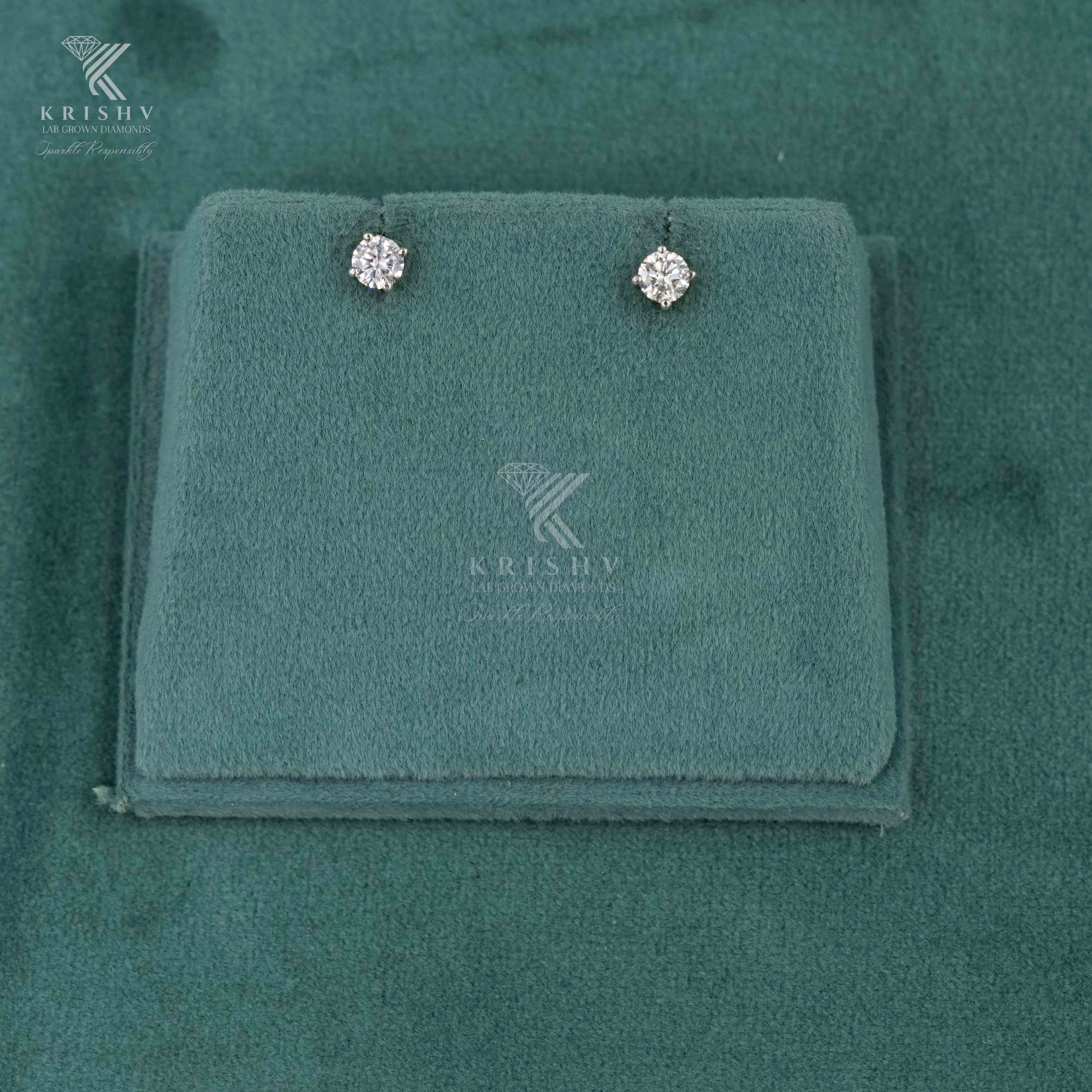 Krishv Lab Grown Diamonds - Diamond Earring