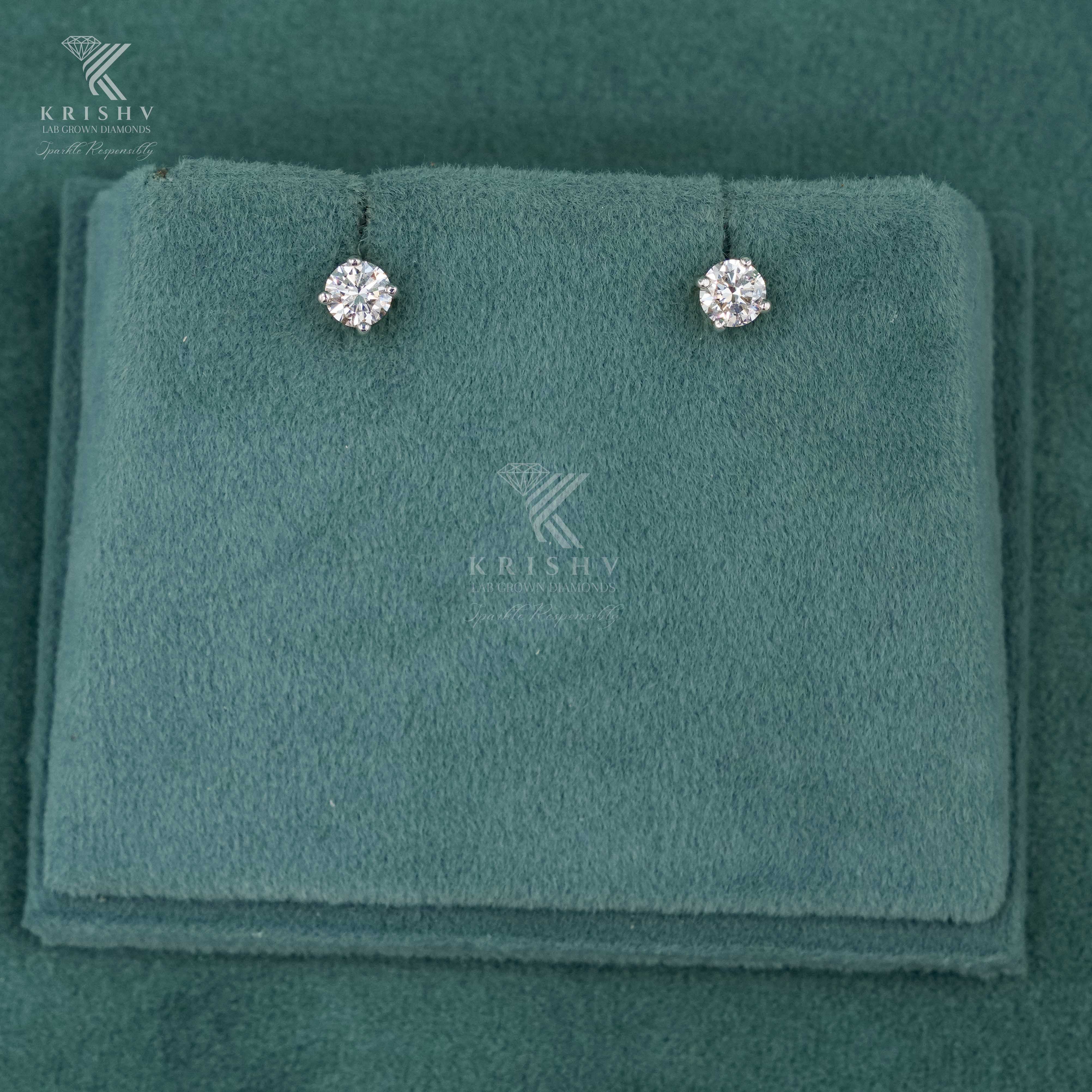Krishv Lab Grown Diamonds - Diamond Earring