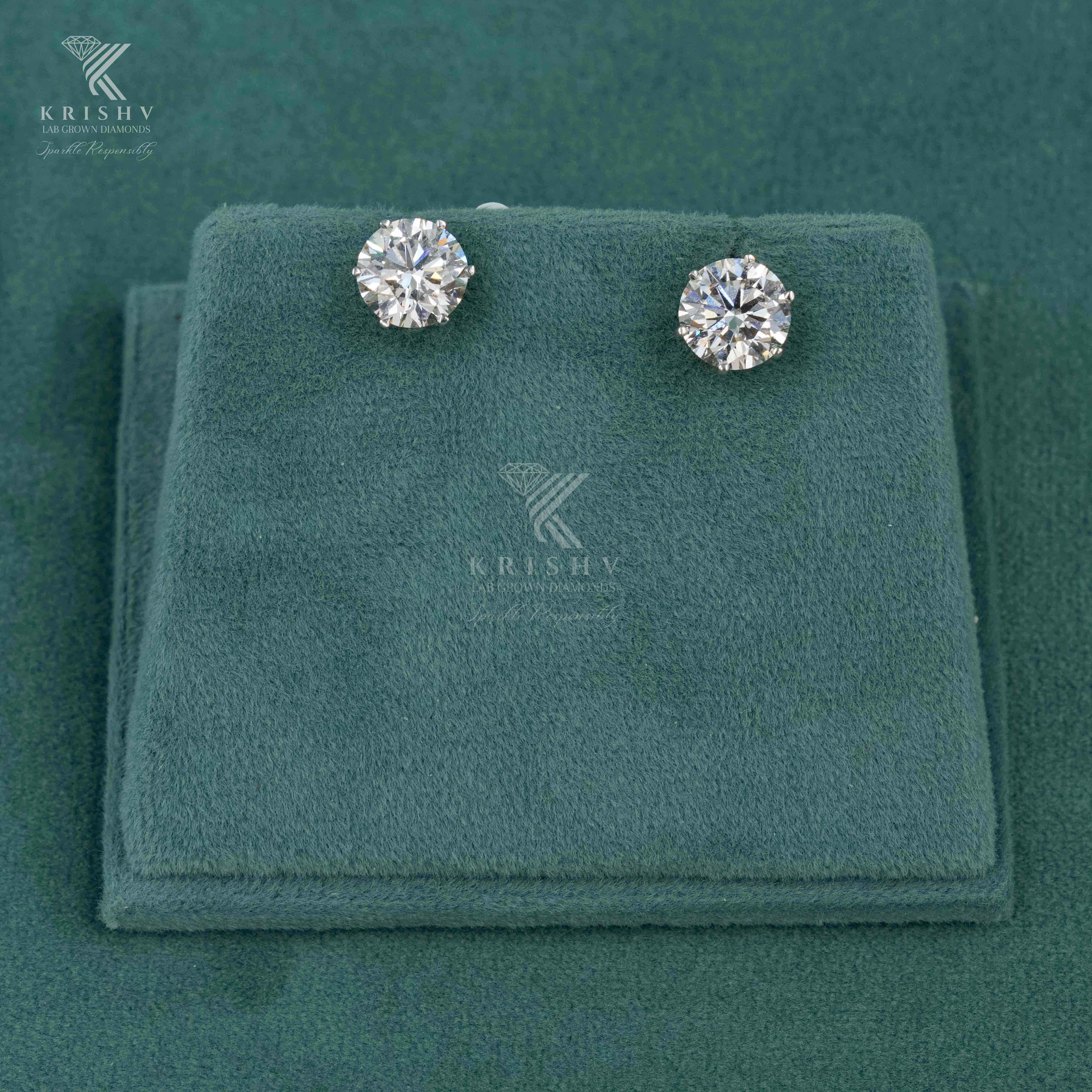 Krishv Lab Grown Diamonds - Diamond Earring