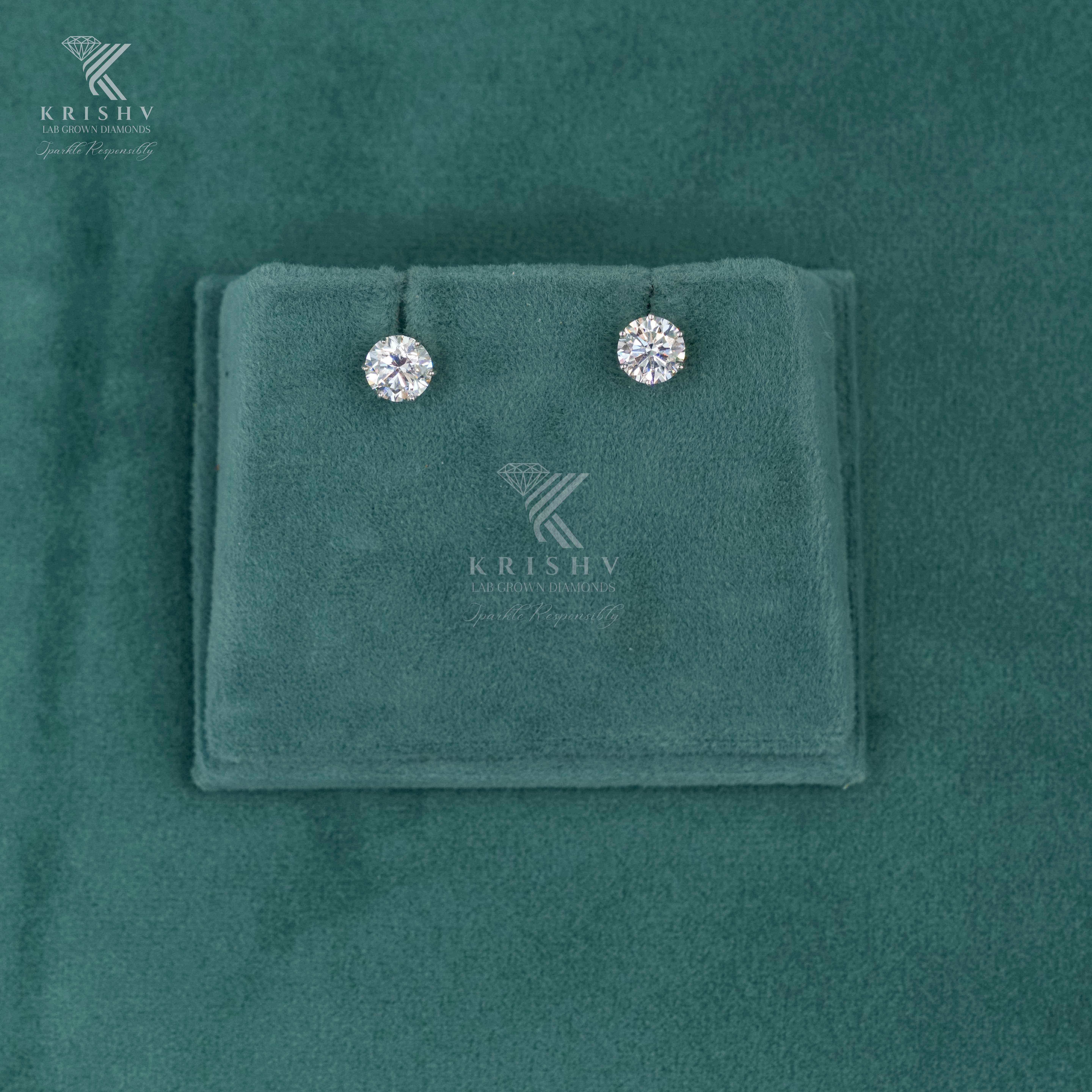 Krishv Lab Grown Diamonds - Diamond Earring