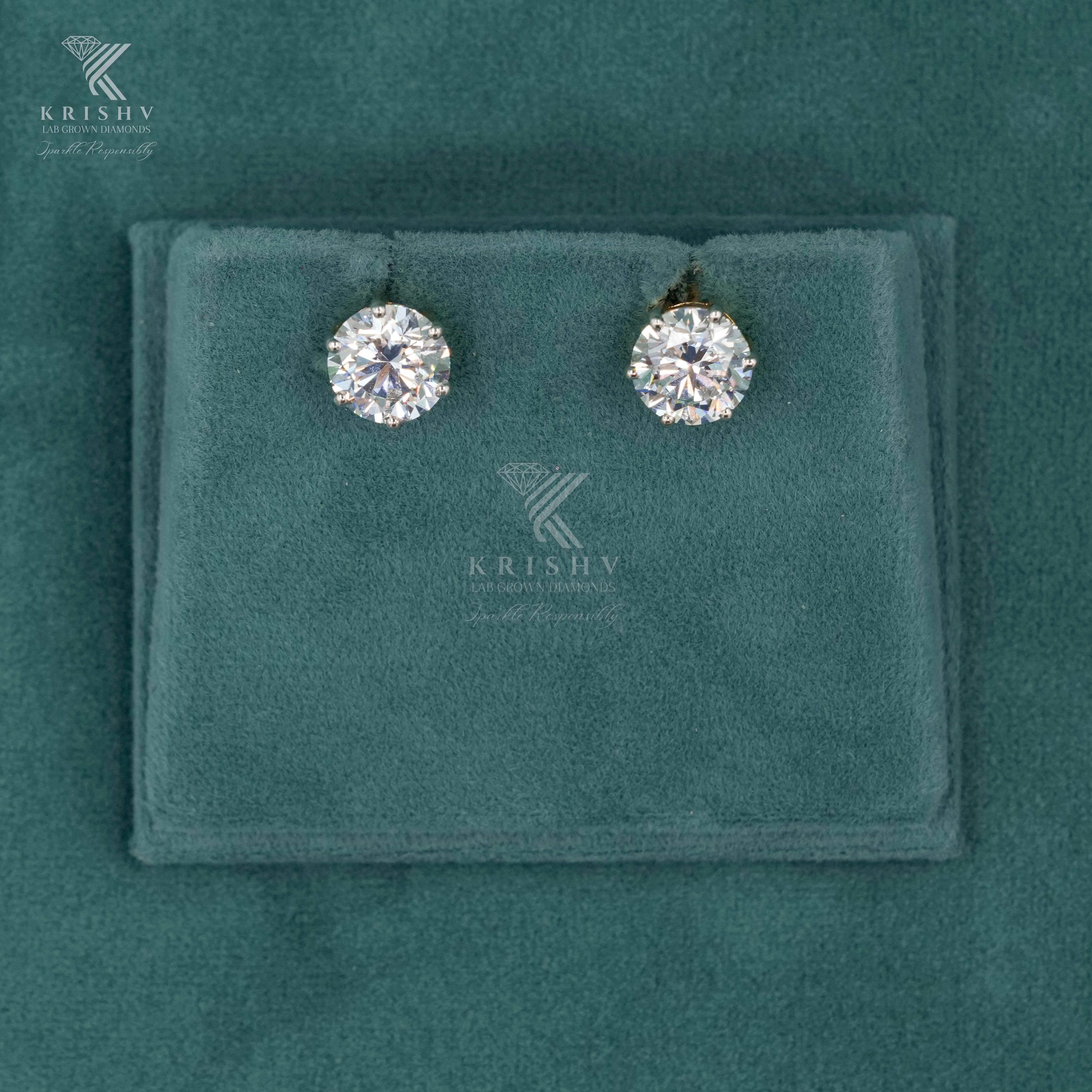Krishv Lab Grown Diamonds - Diamond Earring