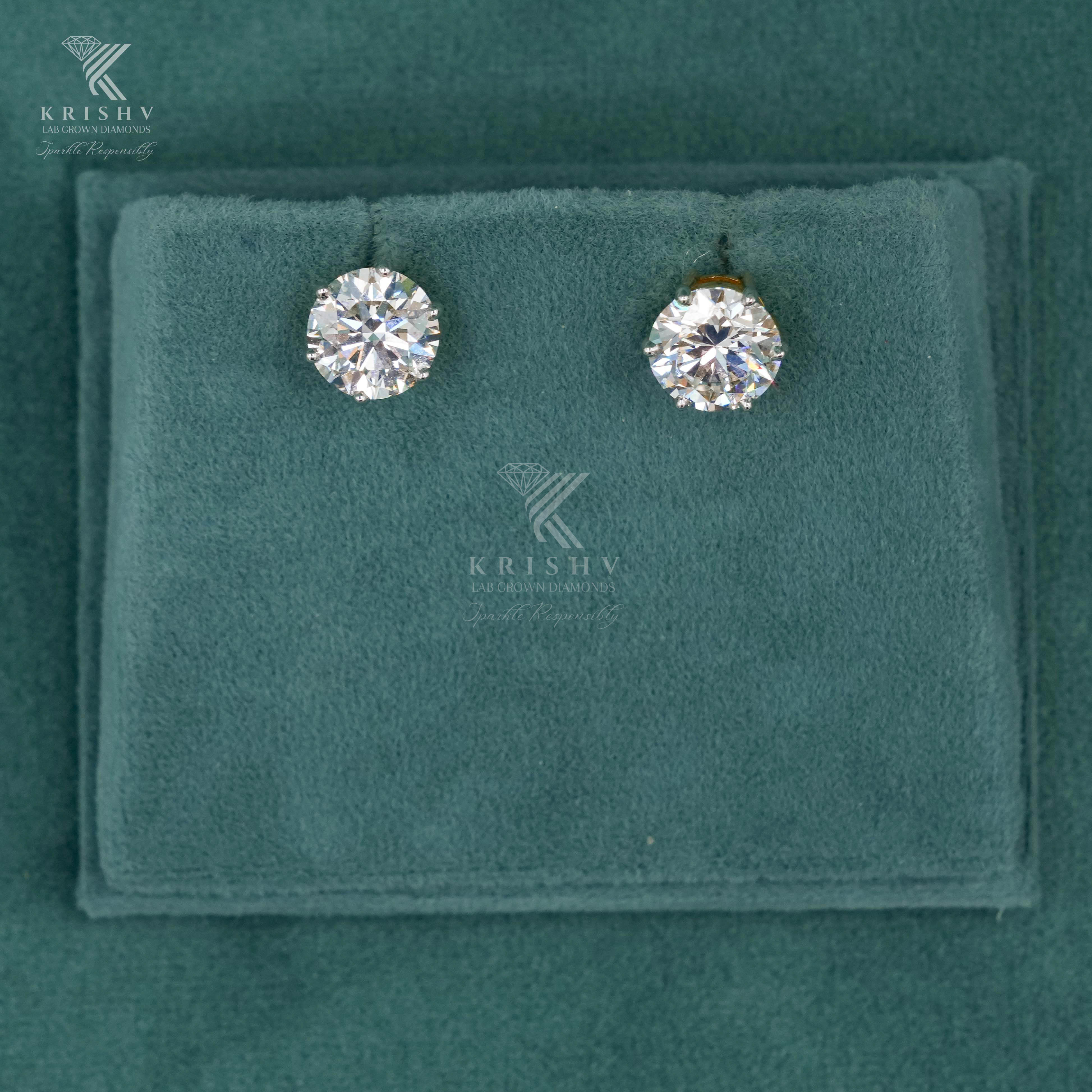 Krishv Lab Grown Diamonds - Diamond Earring