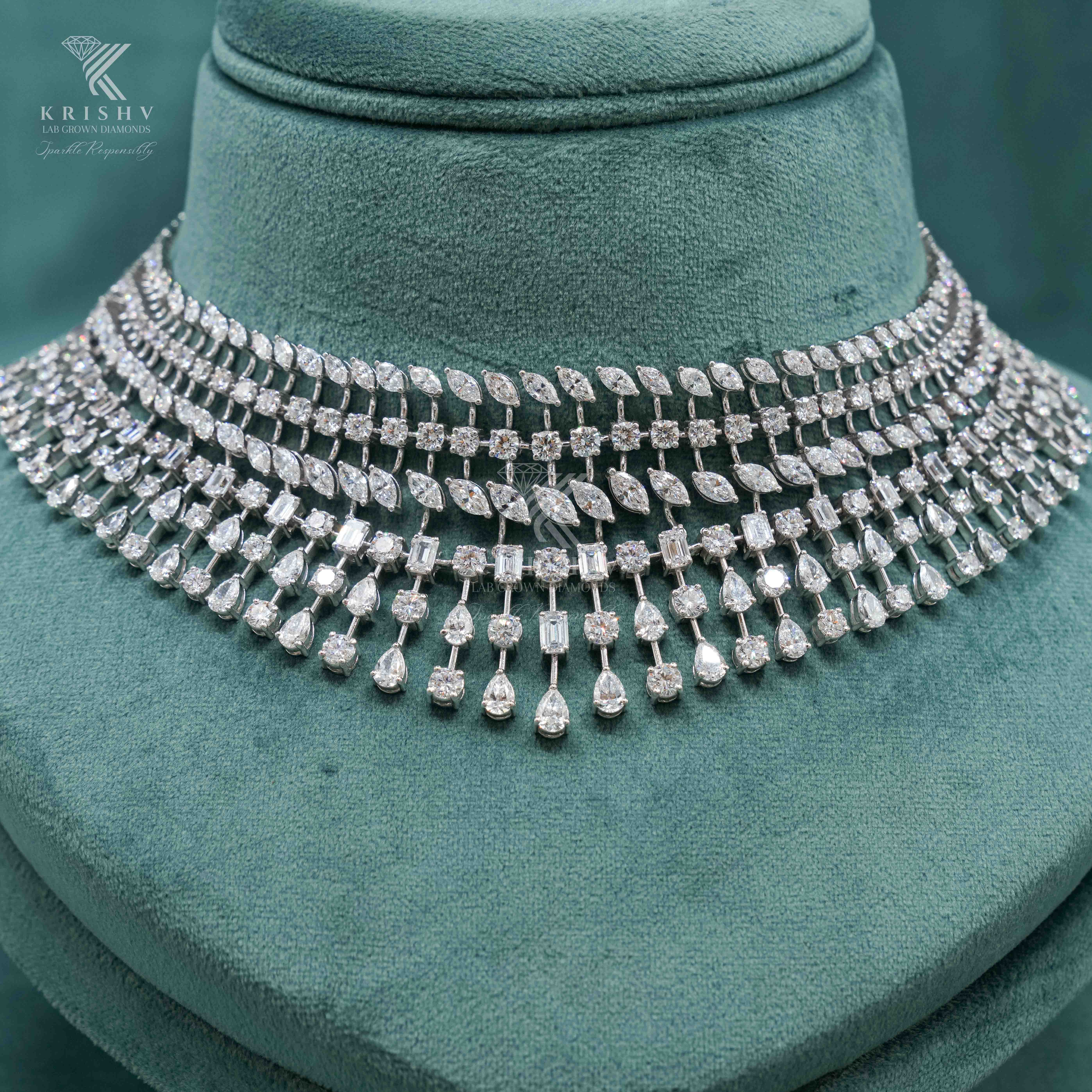 Krishv Lab Grown Diamonds - Diamond Necklace