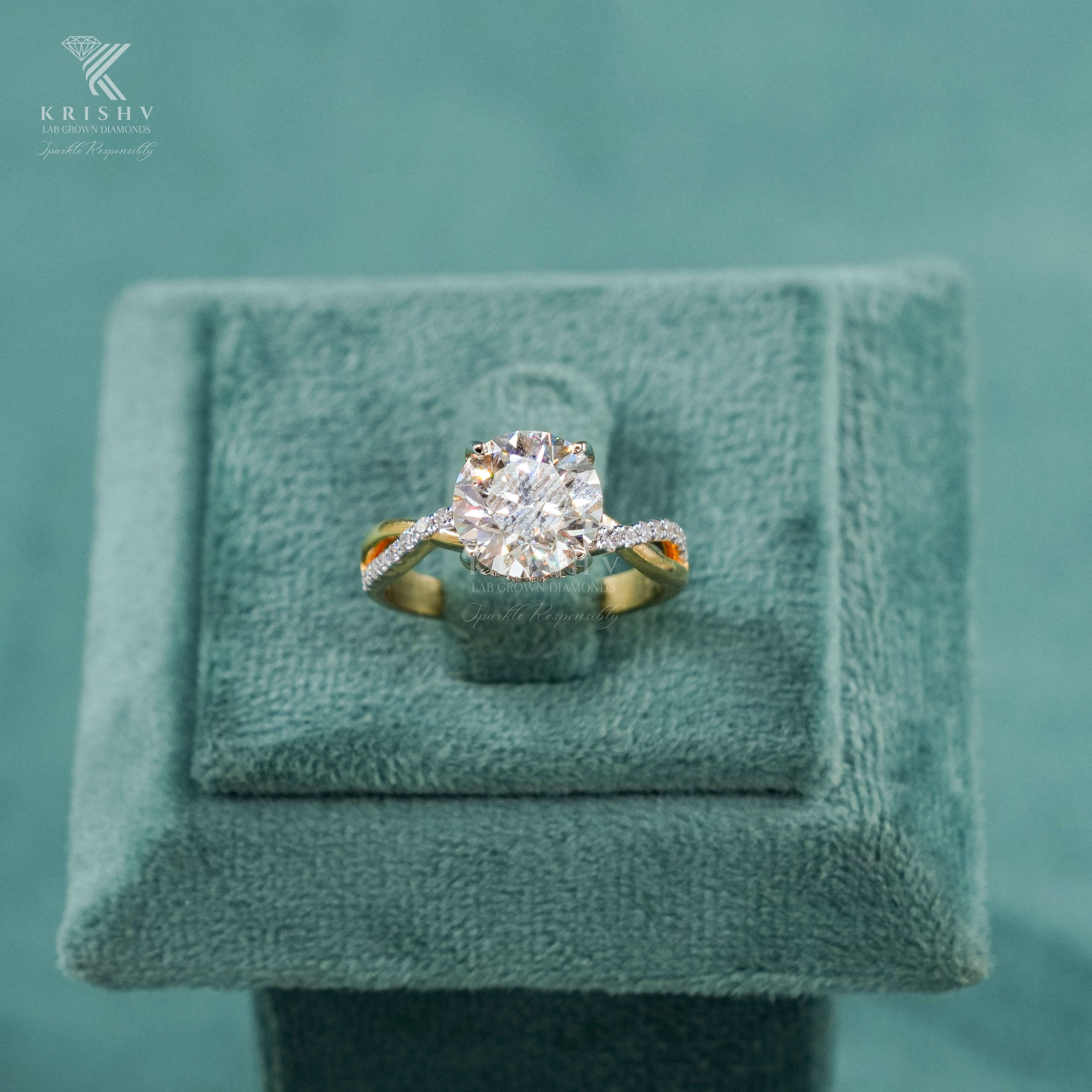 Krishv Lab Grown Diamonds - DIAMOND RING