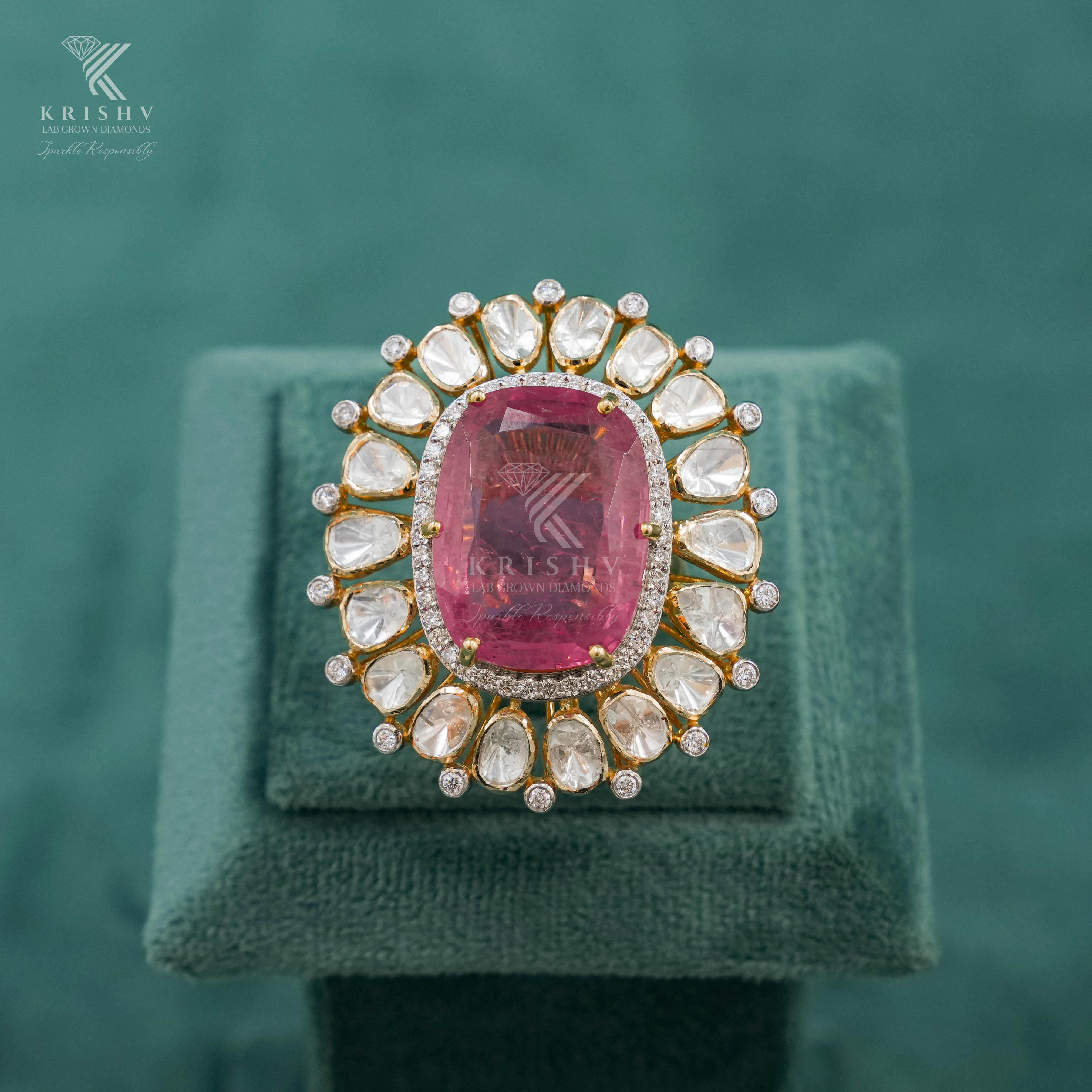 Krishv Lab Grown Diamonds - Polki Rings