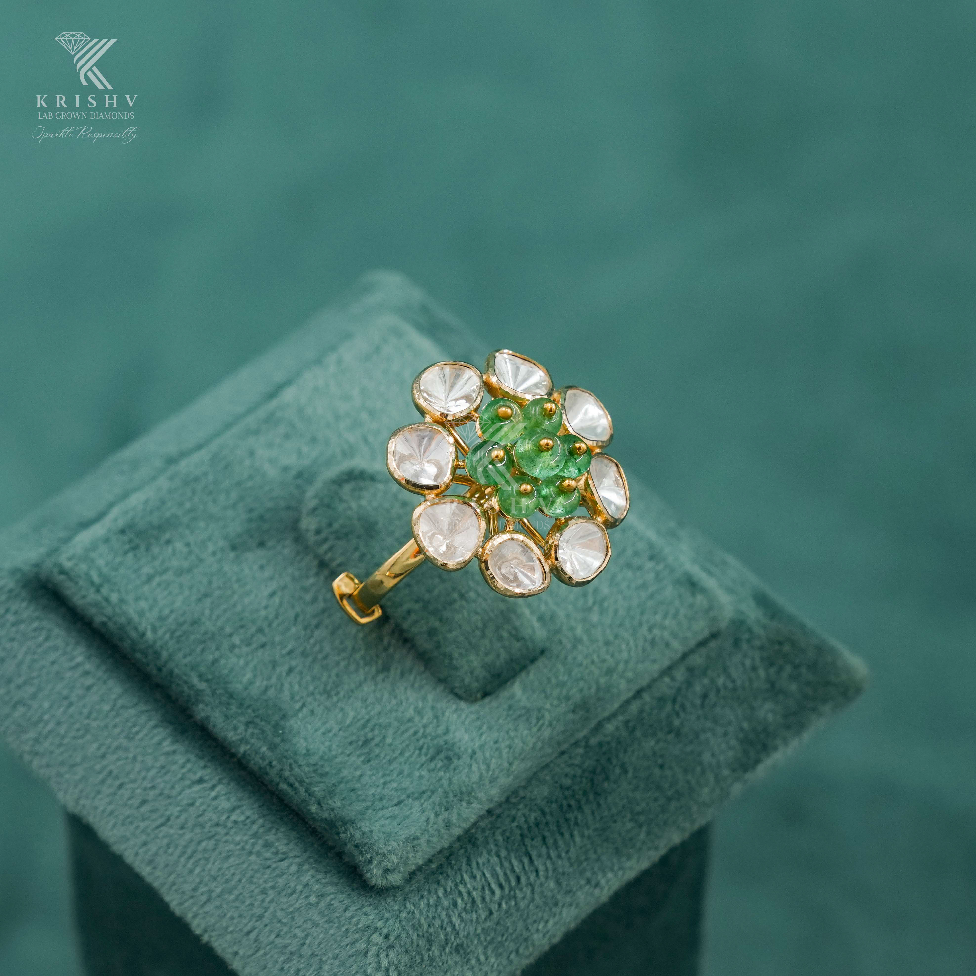 Krishv Lab Grown Diamonds - Polki Rings