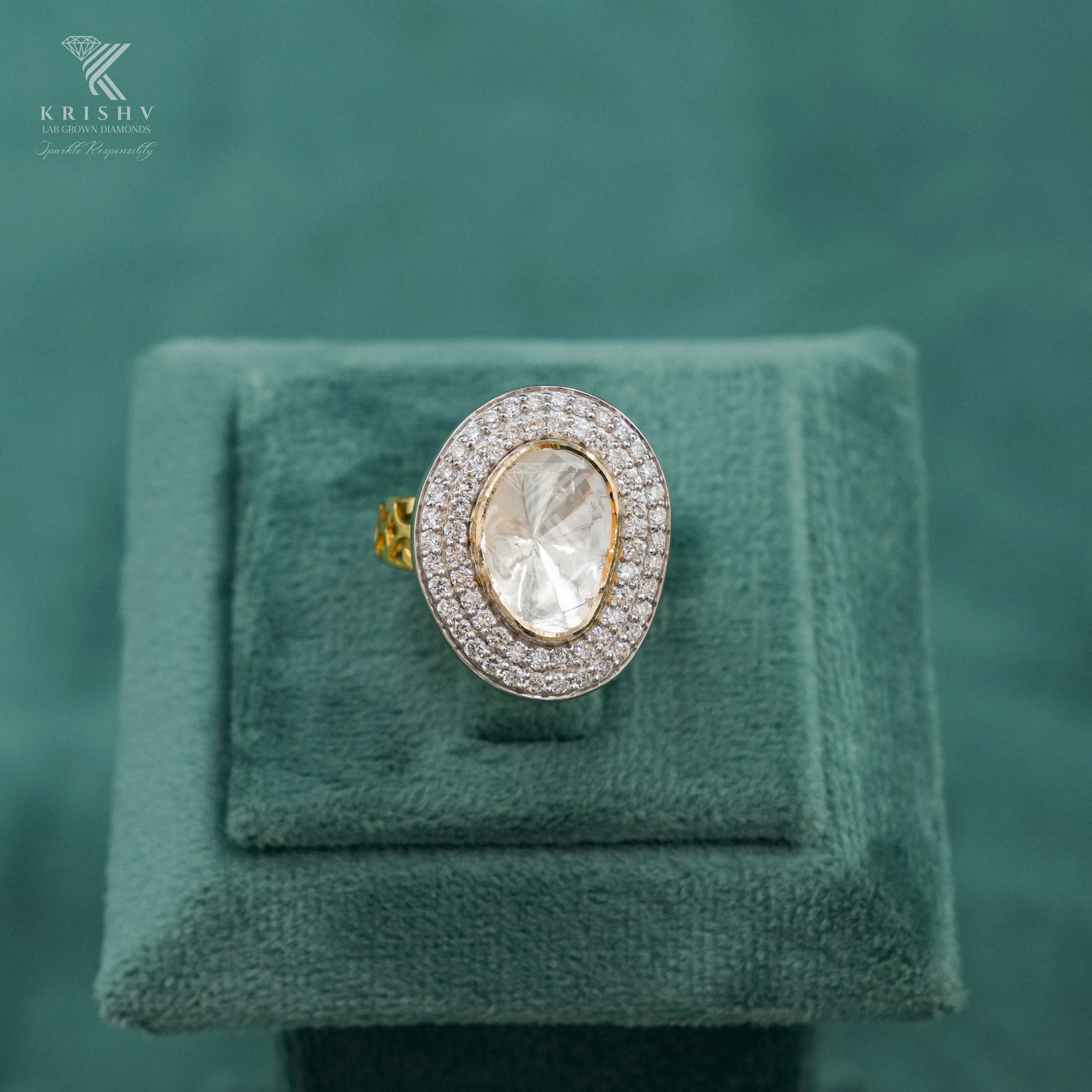 Krishv Lab Grown Diamonds - Polki Rings