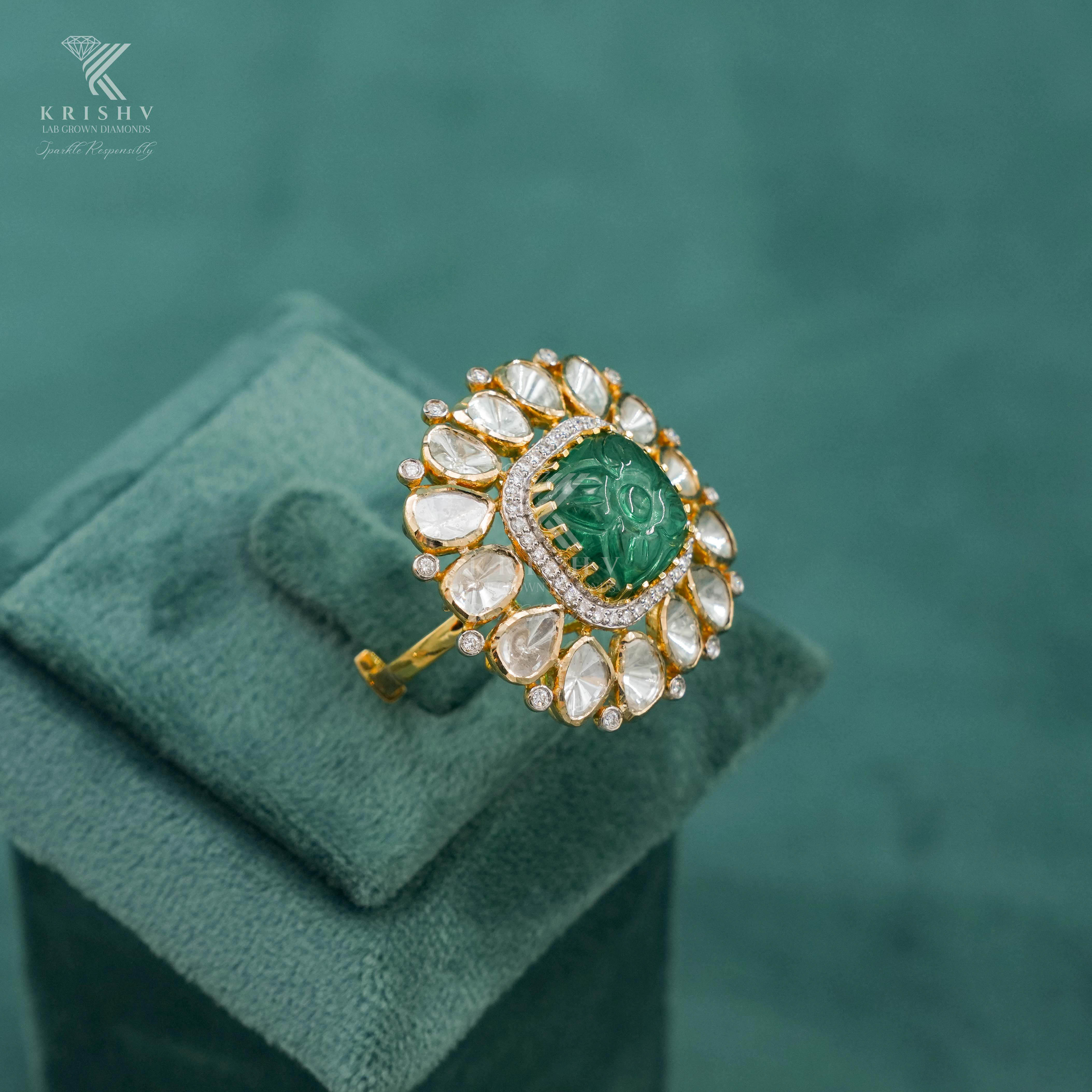 Krishv Lab Grown Diamonds - Polki Rings