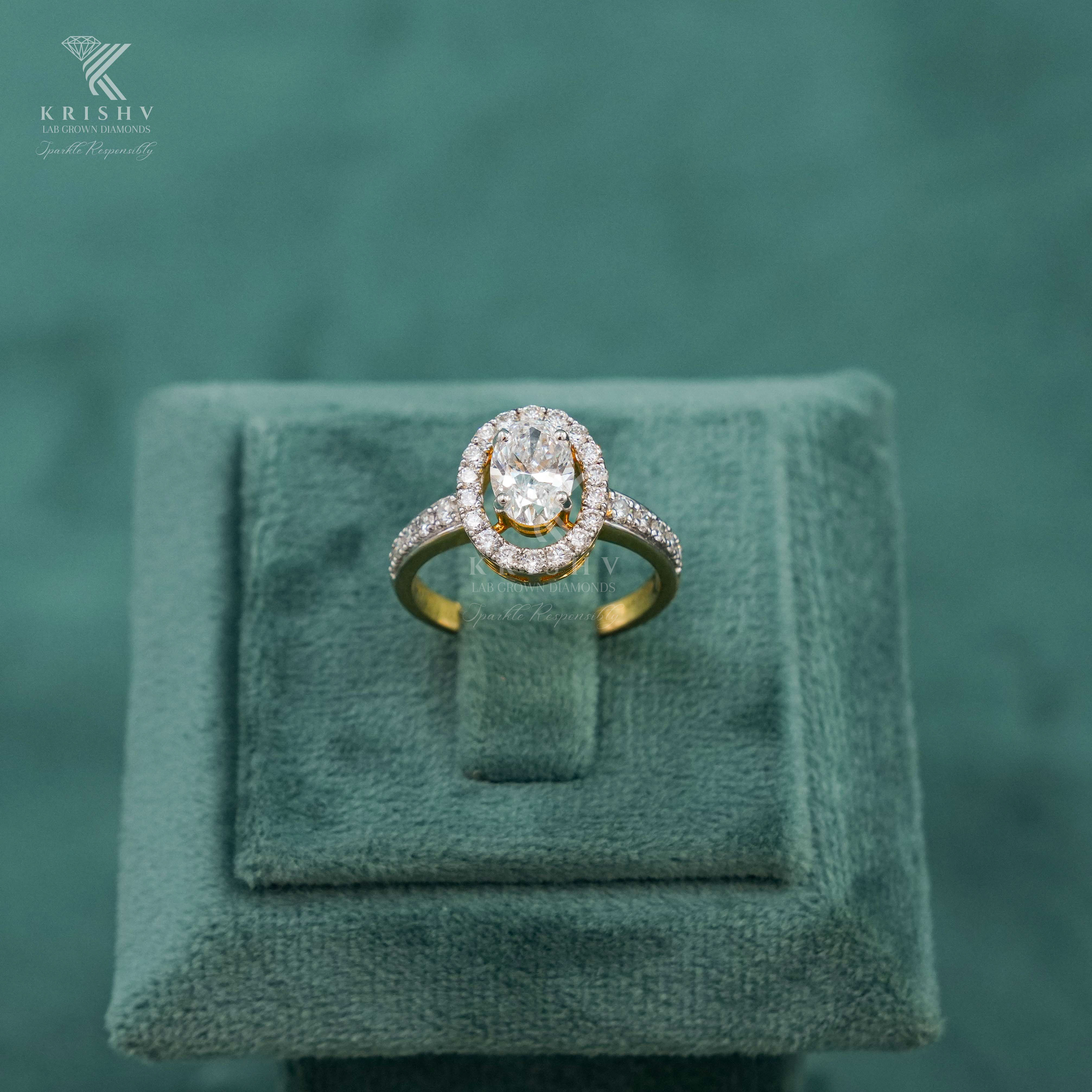 Krishv Lab Grown Diamonds - Diamond Ring