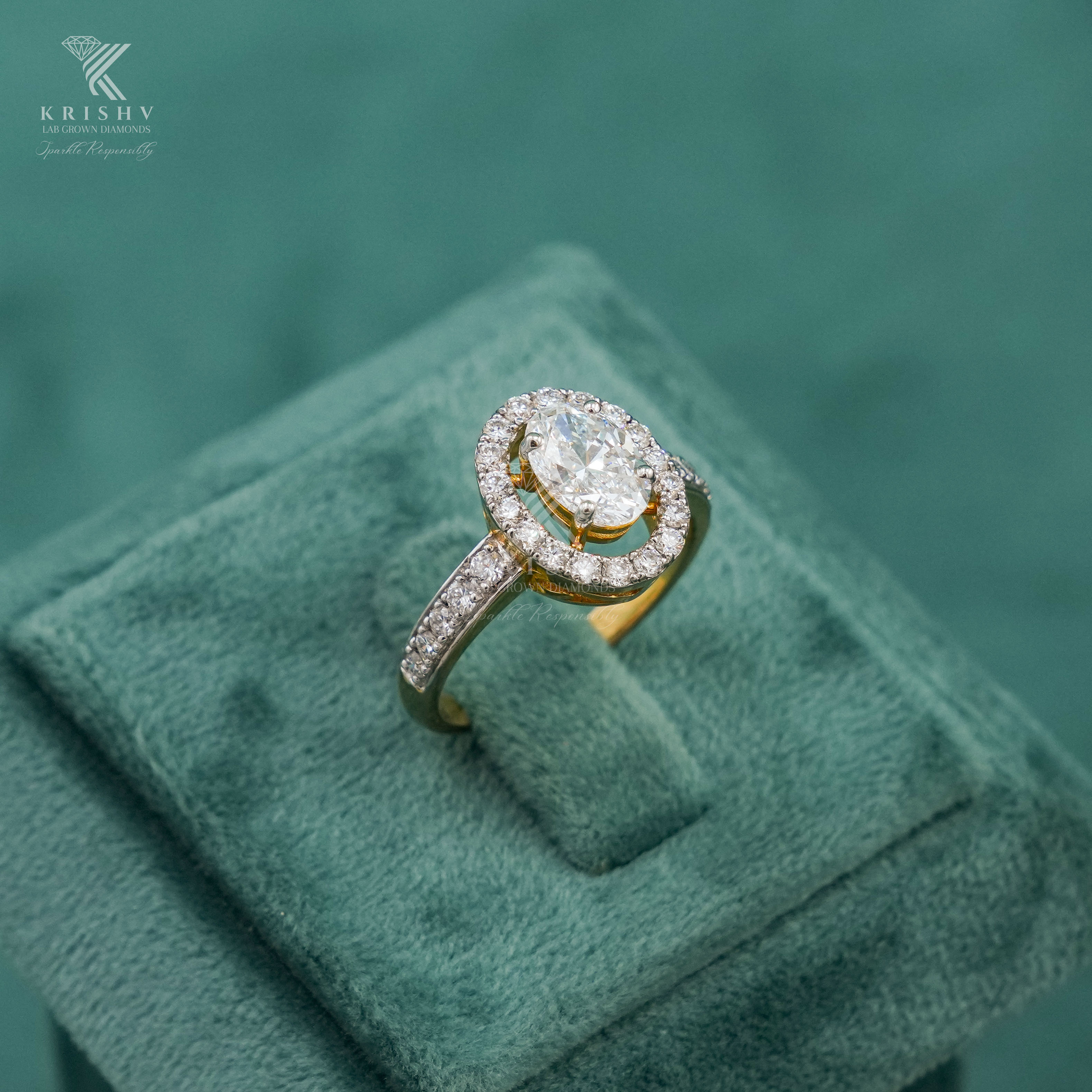 Krishv Lab Grown Diamonds - Diamond Ring