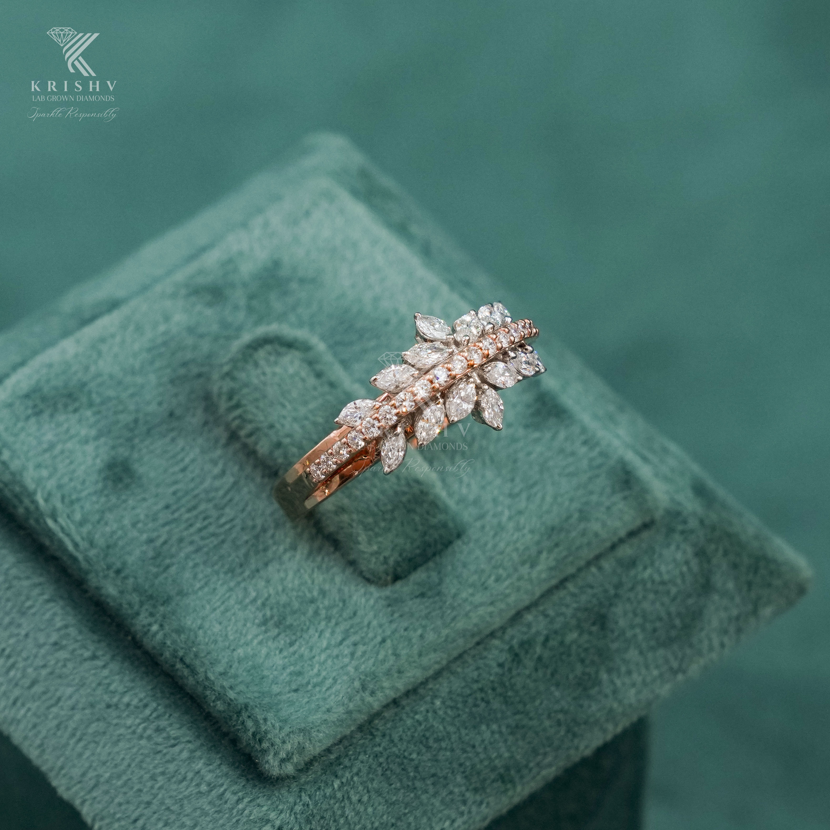 Krishv Lab Grown Diamonds - Diamond Ring